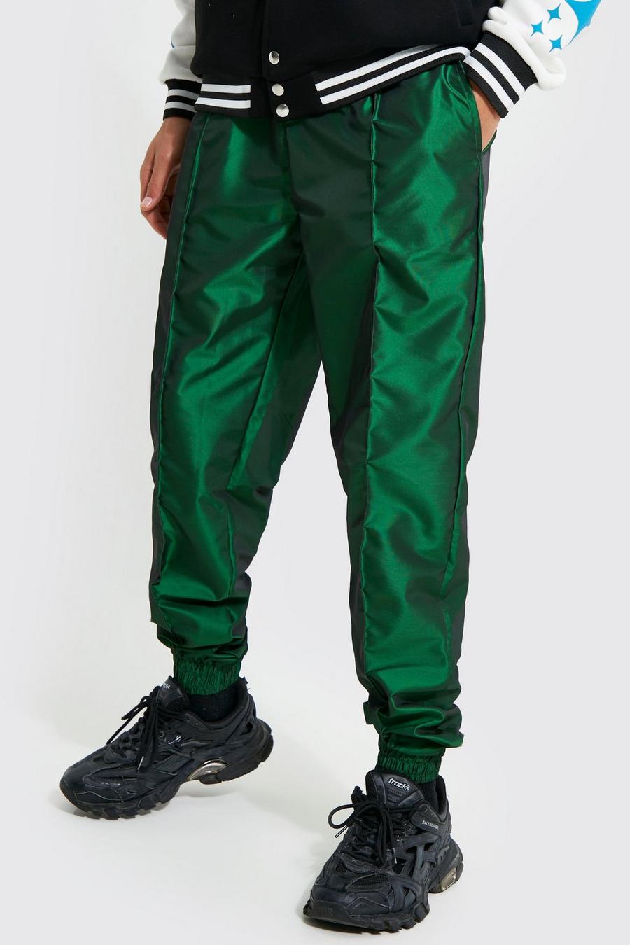 Green gerde Tall Regular Fit Iridescent Trouser