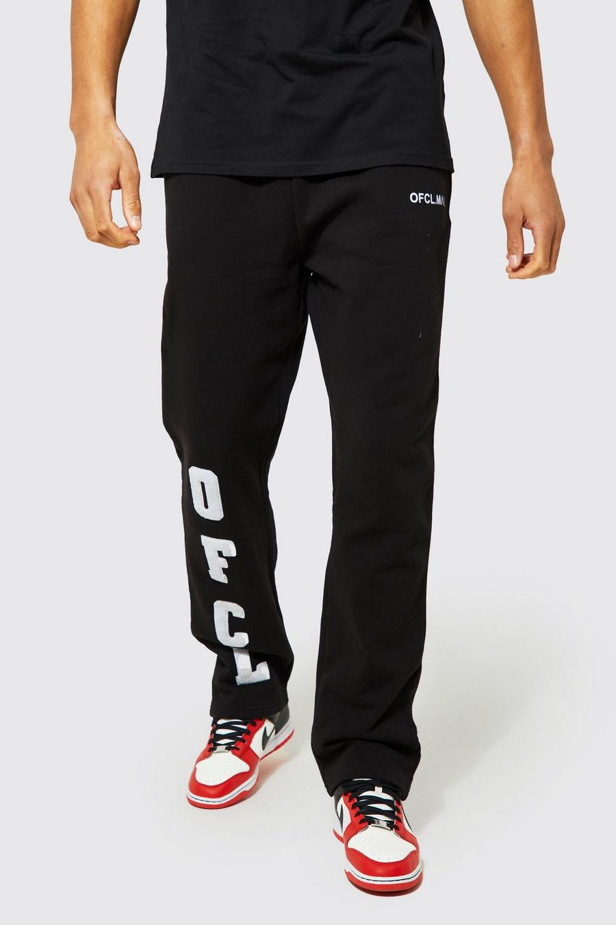Black Tall Relaxed Ofcl Applique Jogger image number 1