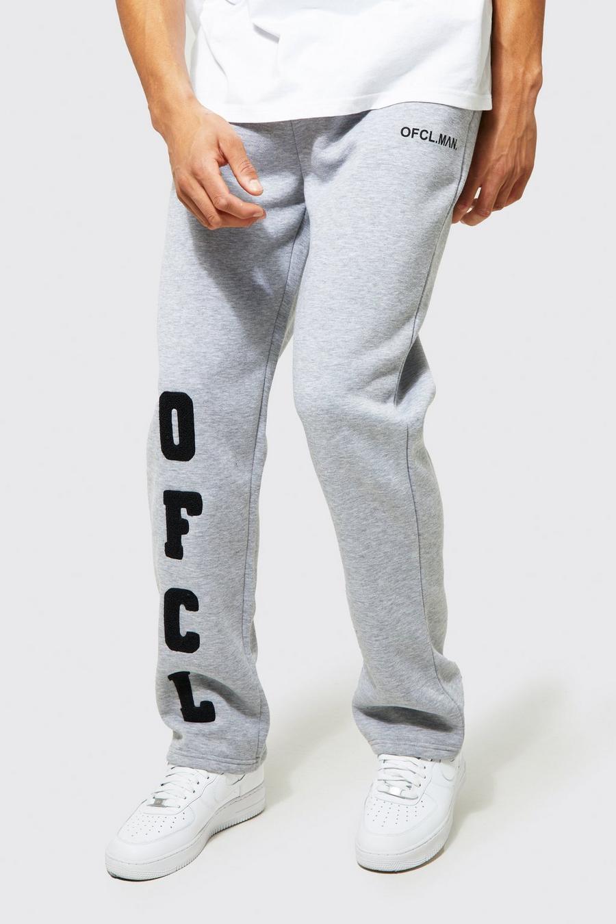 Grey marl Tall Relaxed Ofcl Applique Jogger image number 1