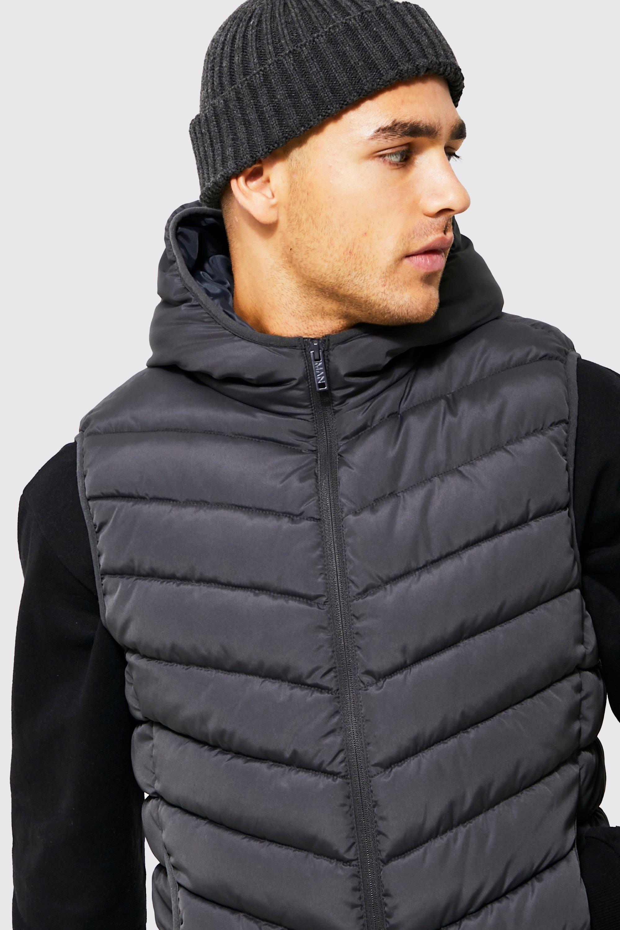 Detector Gelijkwaardig Riskeren Quilted Gilet With Hood | boohoo