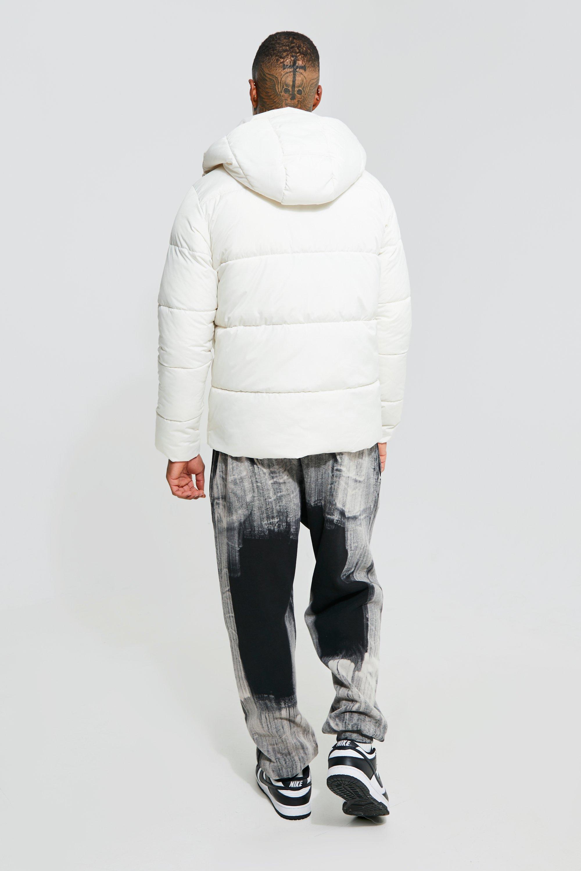 Boohoo white puffer outlet jacket