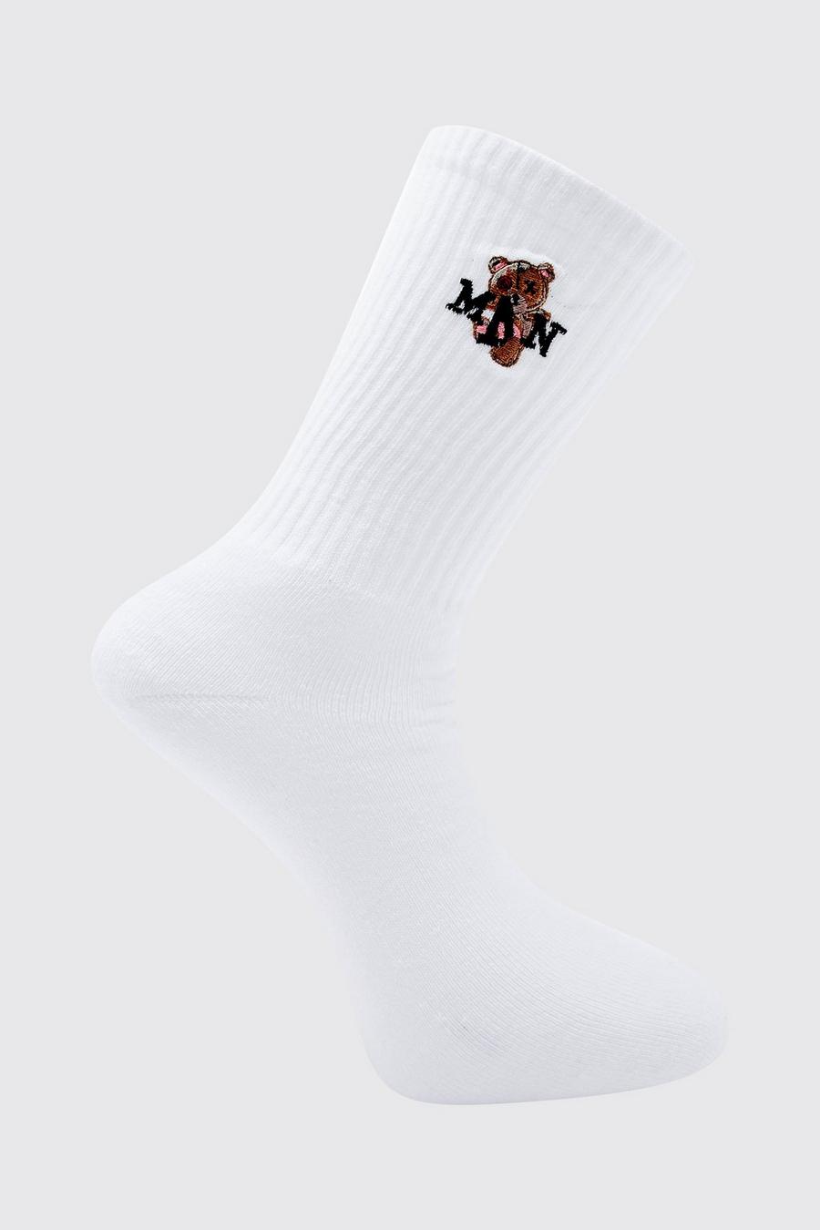 1er-Pack Socken mit Teddy Bhm Stickerei, White blanc image number 1