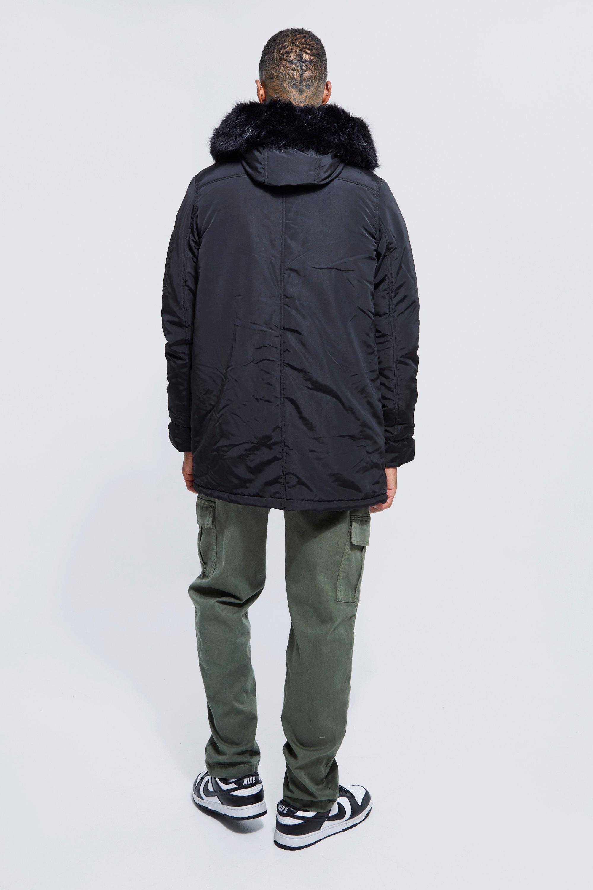 Boohoo mens outlet parka