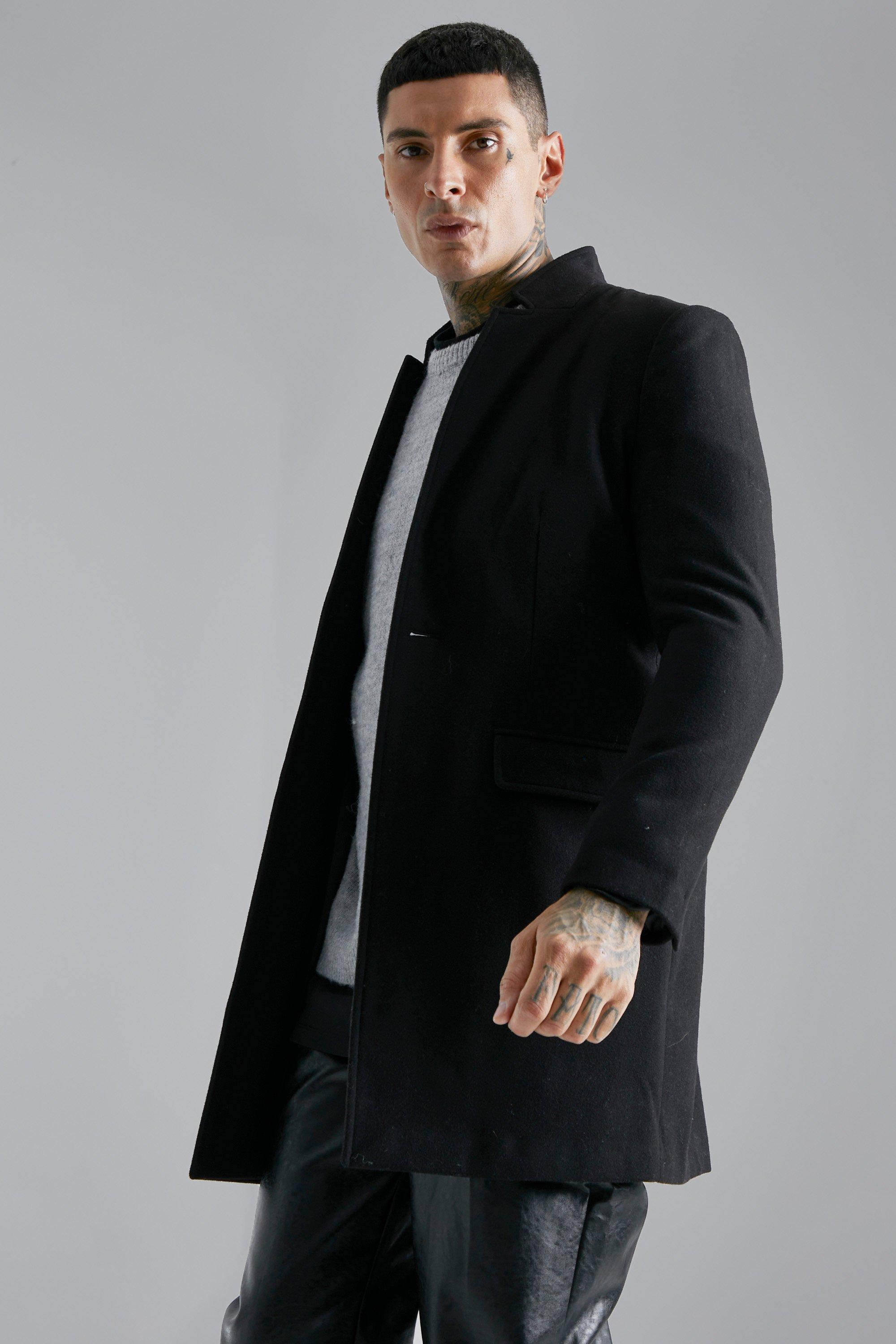 Stand up collar blazer on sale mens