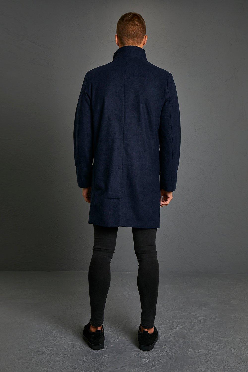 Mens wool funnel clearance coat