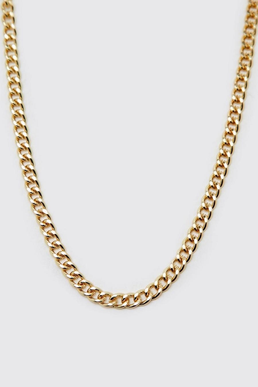 Gold metallic Halsband med kedjelänkar