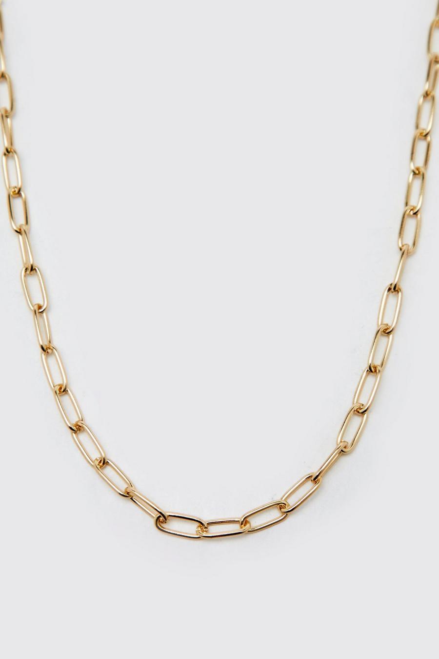 Gold metallic Loose Chain Necklace