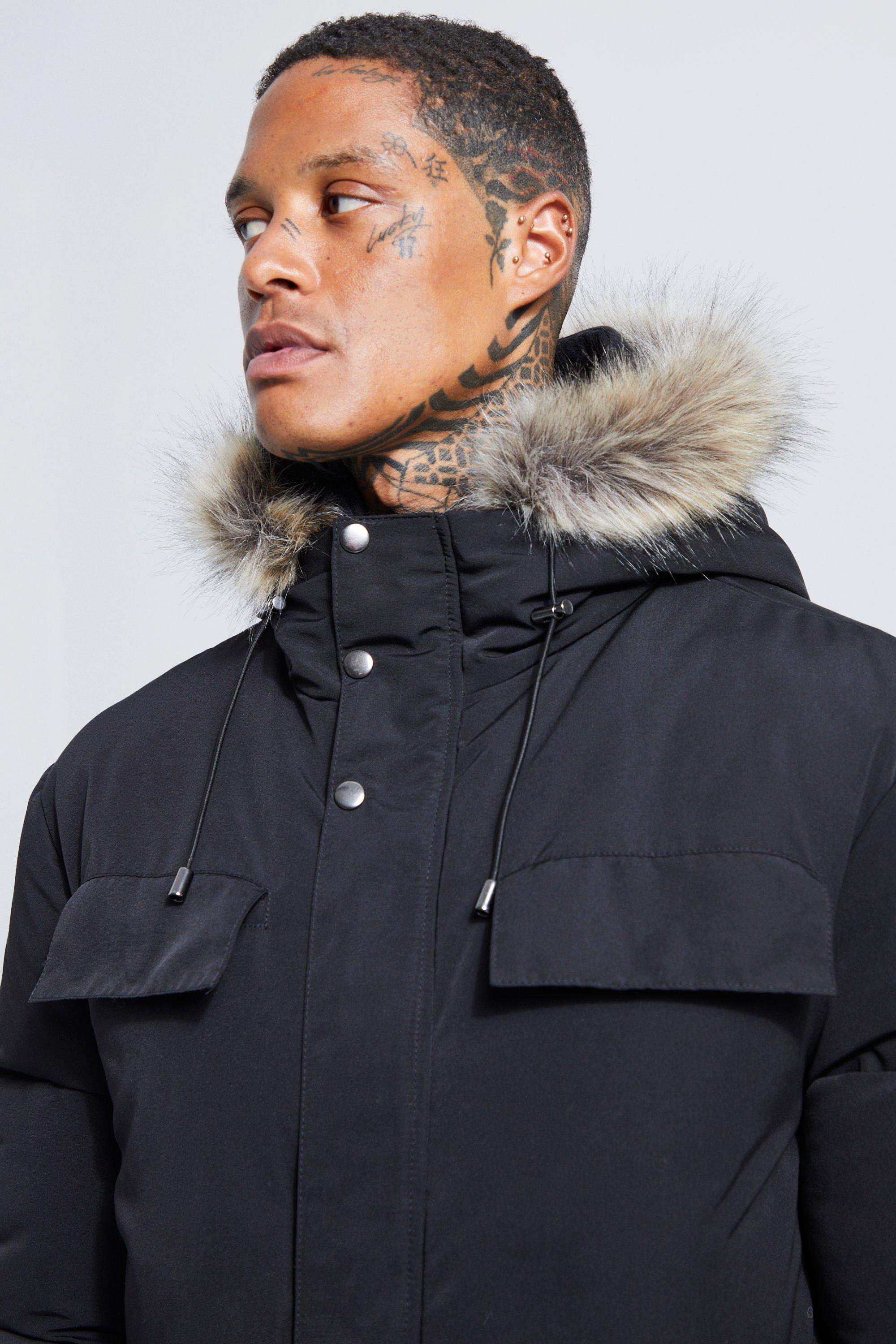 Faux Fur Hooded Arctic Parka