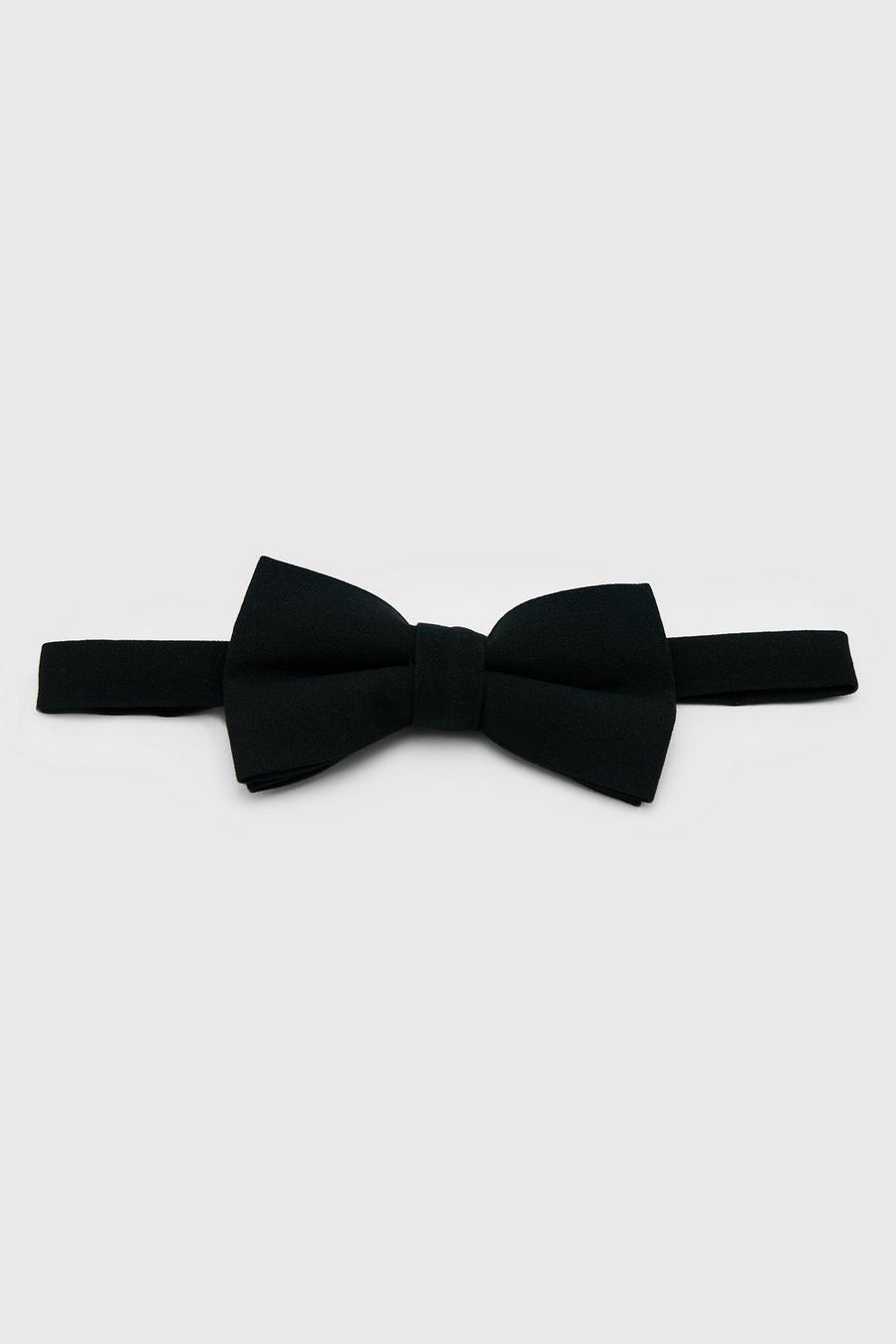 Black Plain Bow Tie
