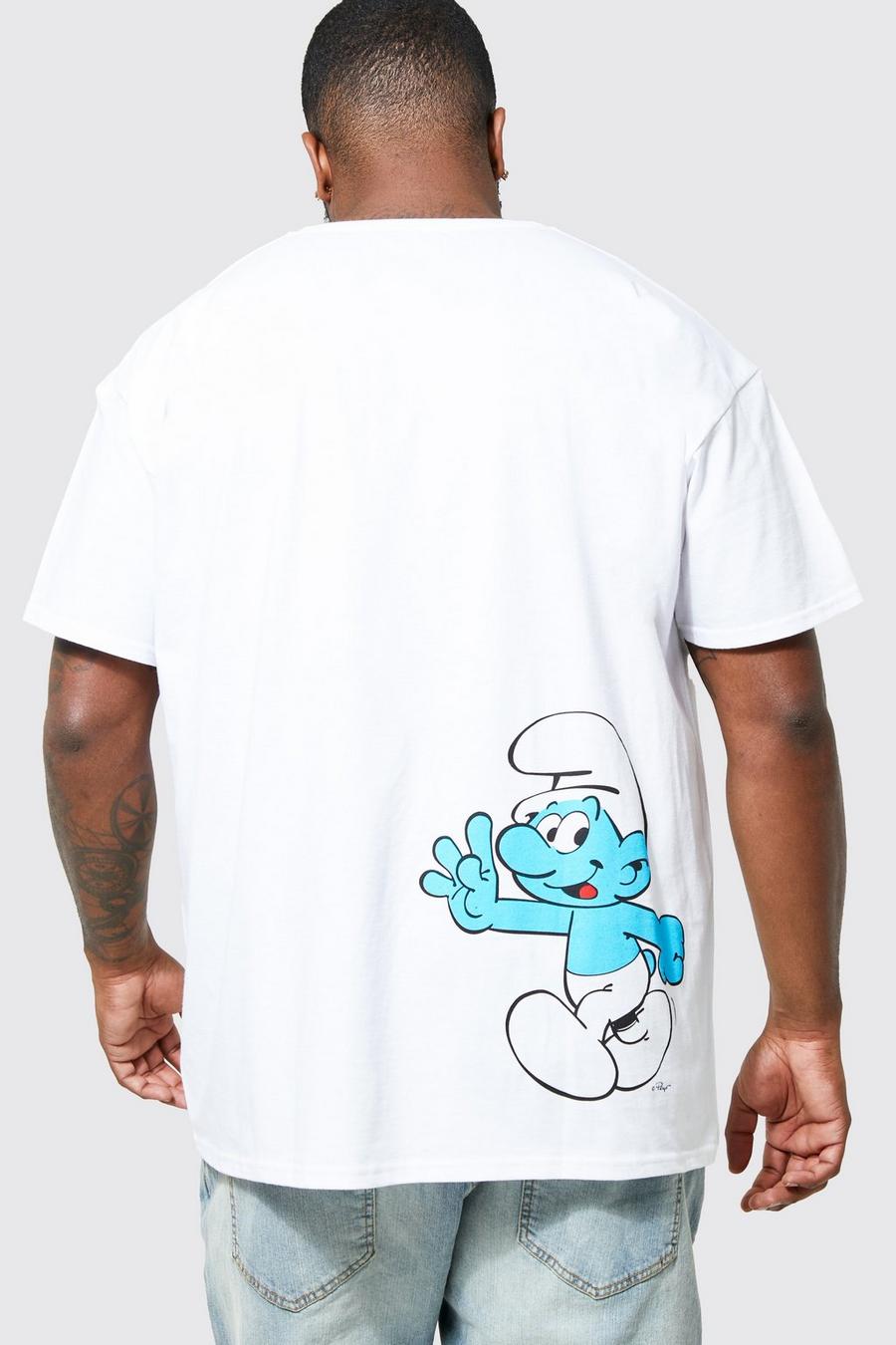 White weiß Plus The Smurfs License T-shirt