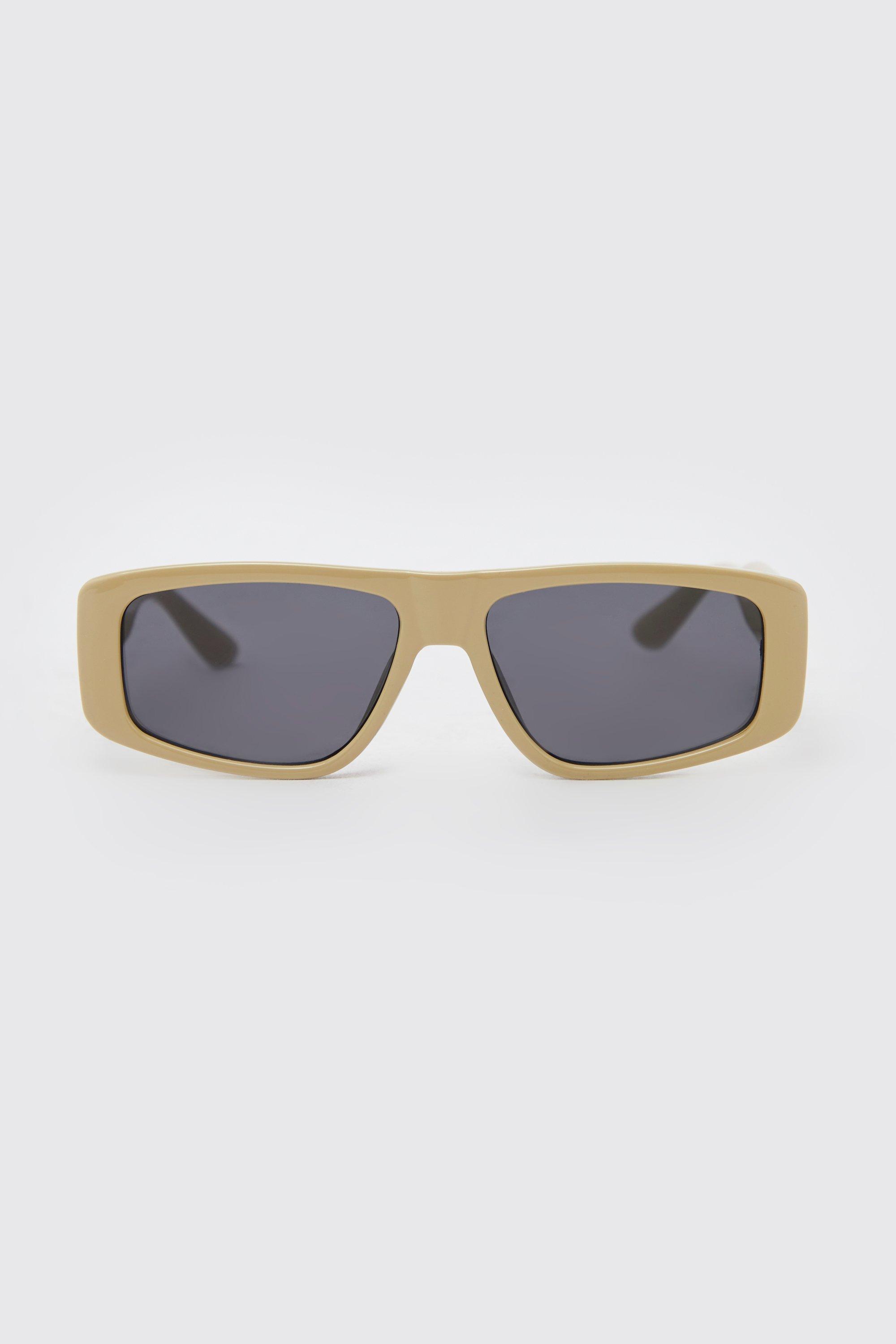 Gucci Off-white Rectangular Sunglasses for Men