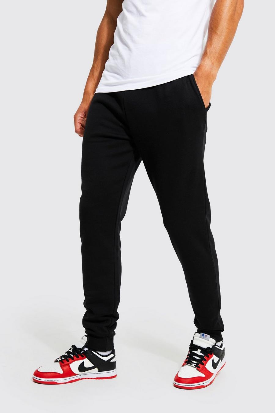Pantaloni tuta Tall Basic Slim Fit, Black negro image number 1