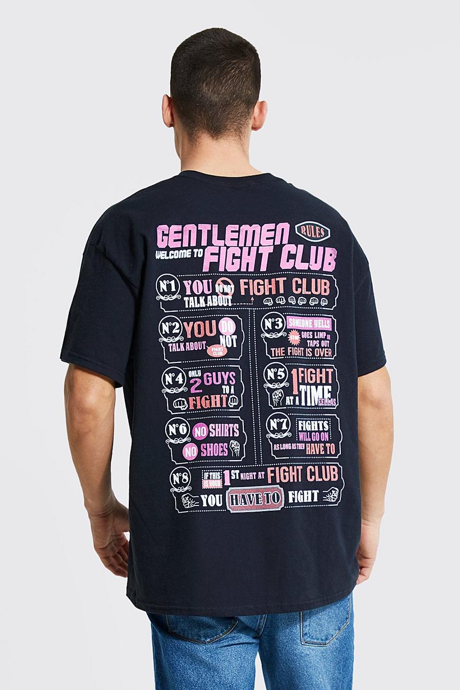 Oversized Fight Club License T-shirt | boohoo USA Oversized Fight Club License T-shirt | boohoo USA