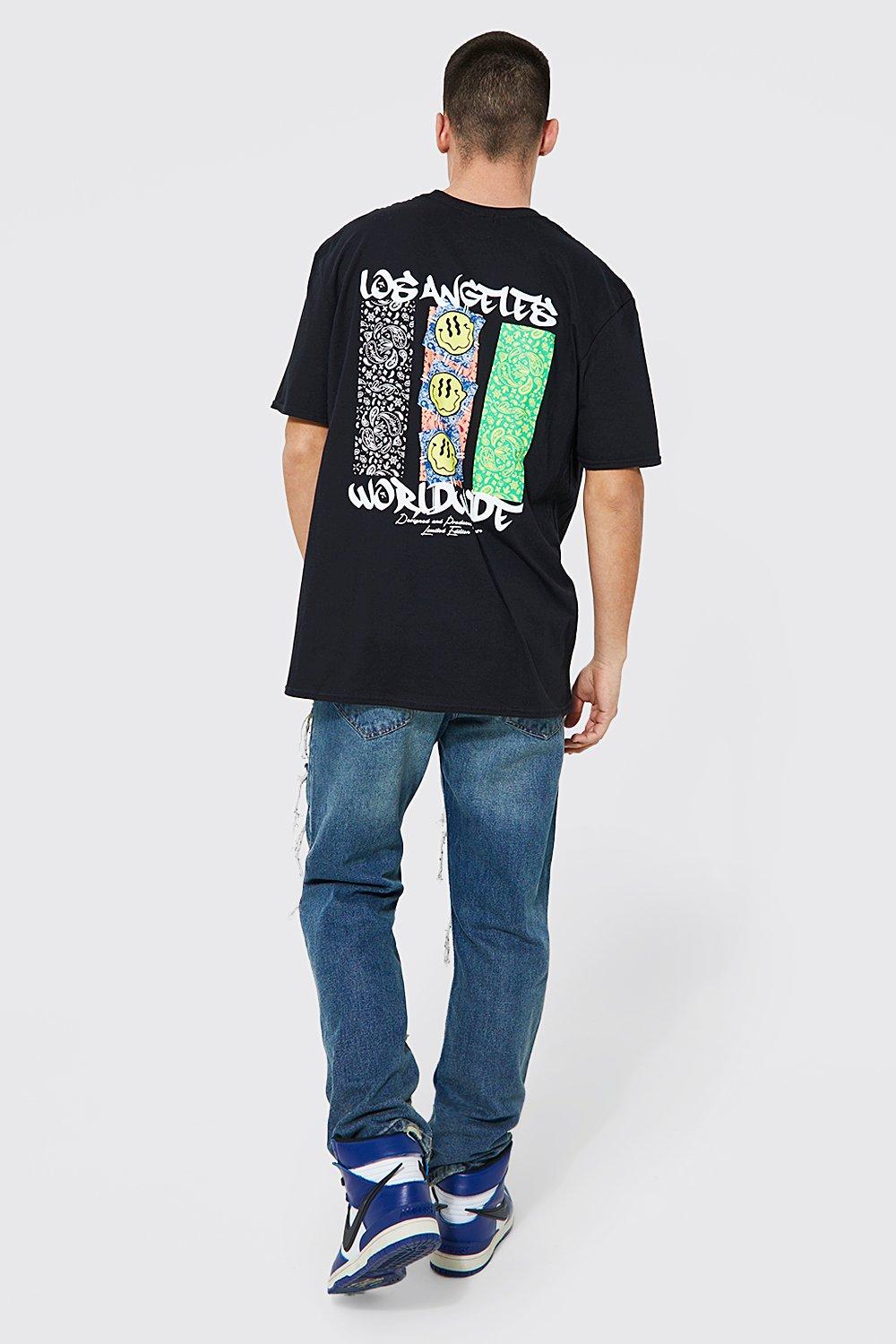 Oversized Los Angeles Back Graphic T-shirt