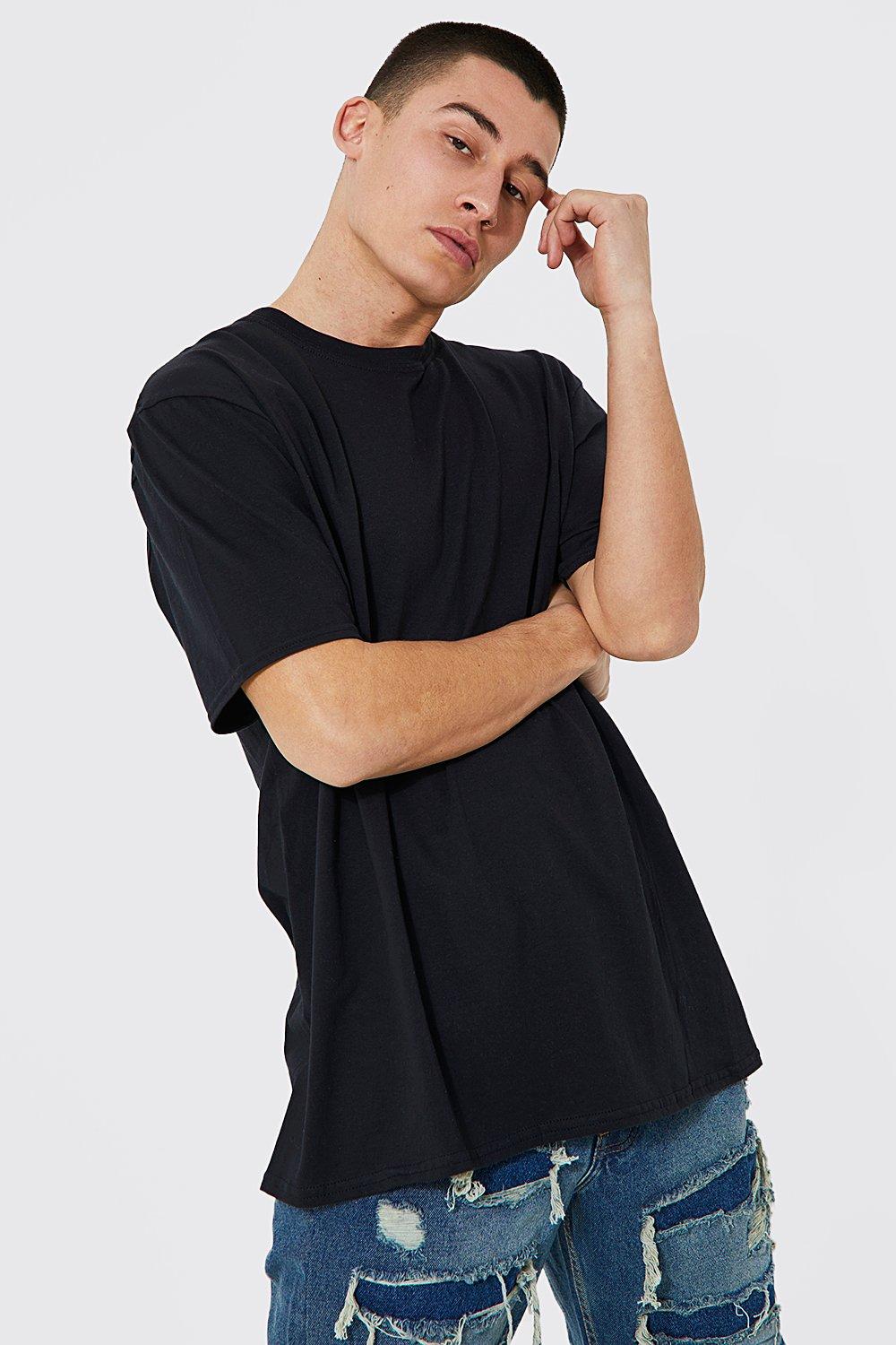 ASOS Design Oversized T-Shirt in Black with Back Los Angeles Print