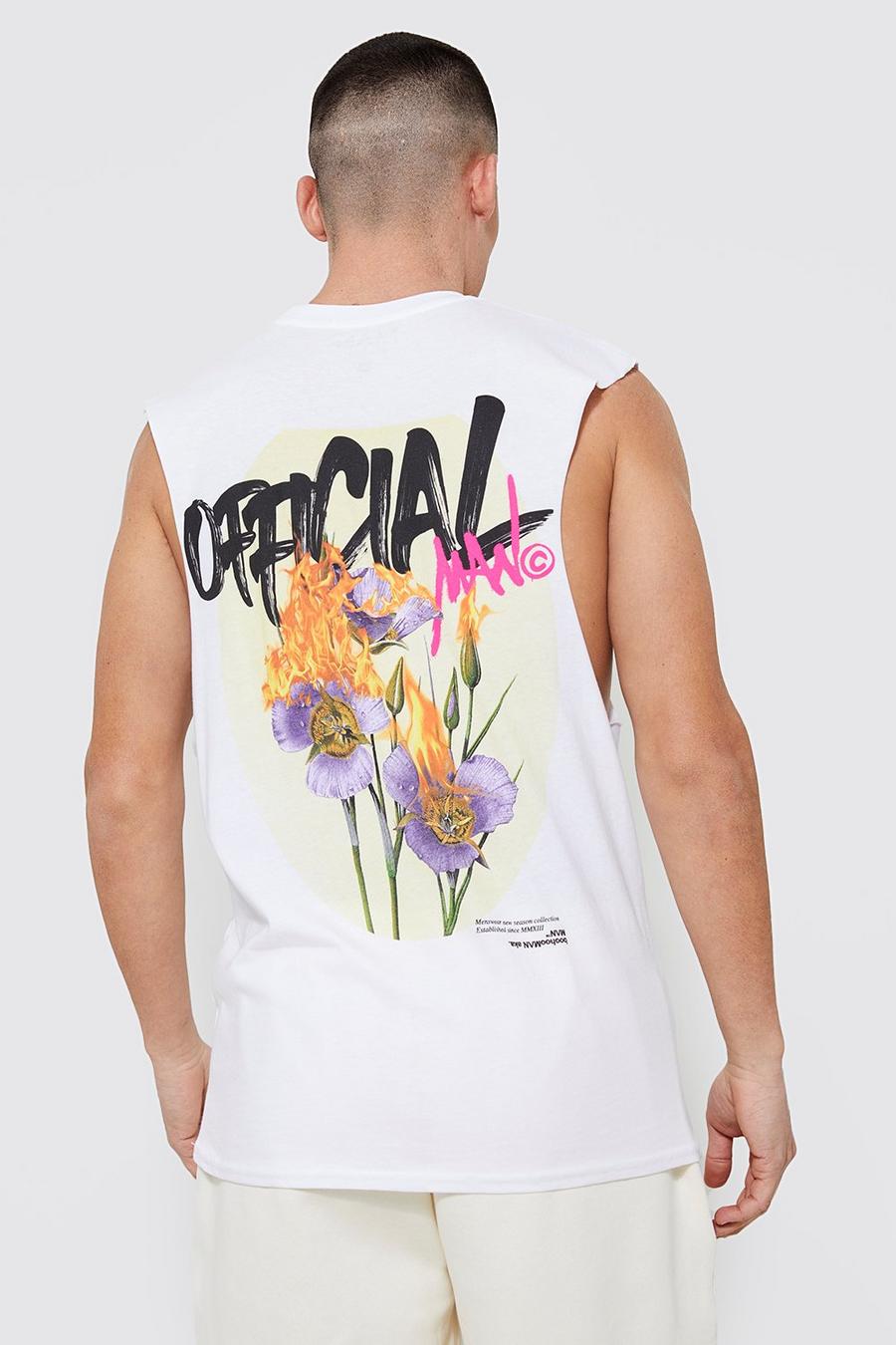 Official Tanktop mit Print, White image number 1