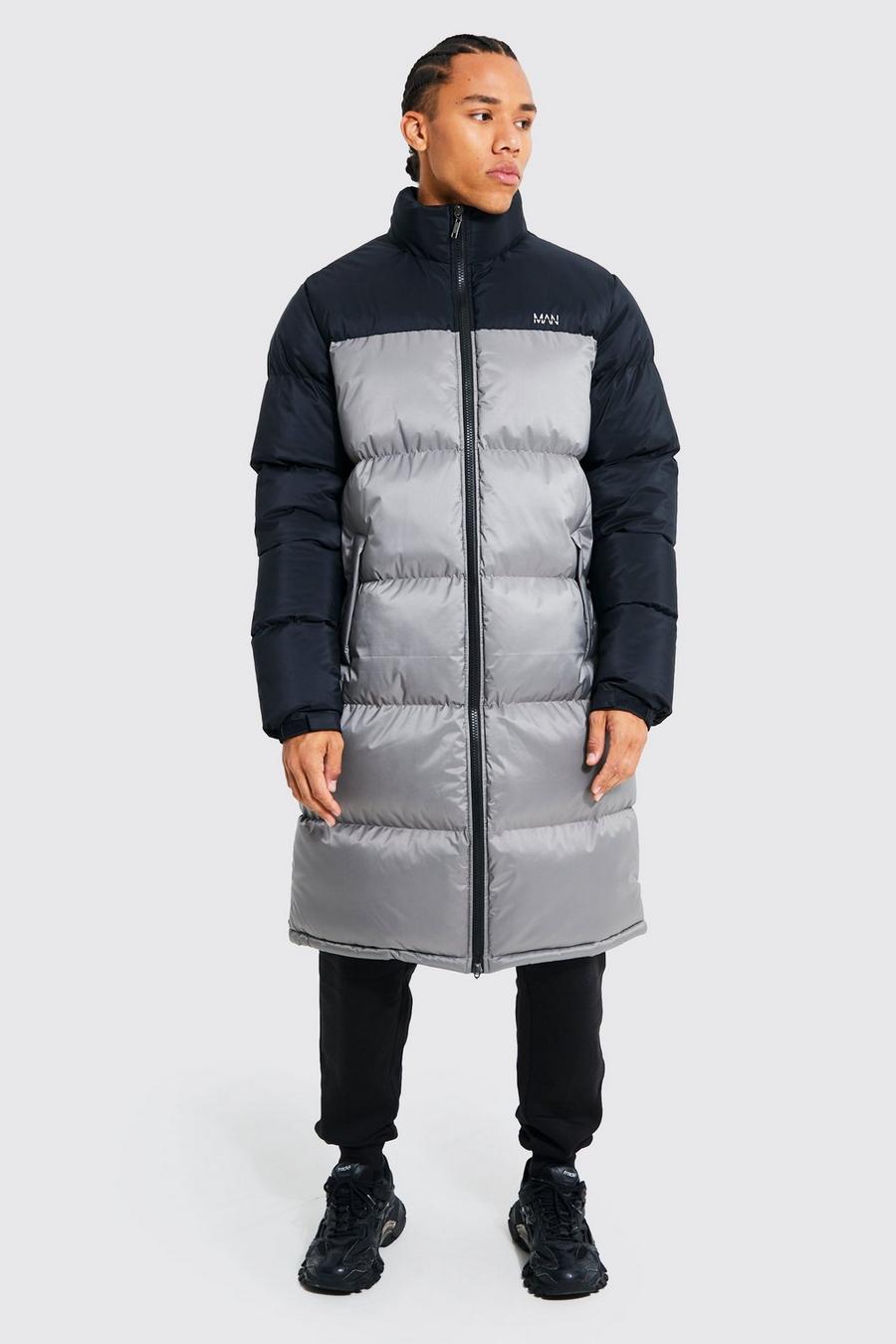 Charcoal Tall Man Dash Longline Puffer image number 1