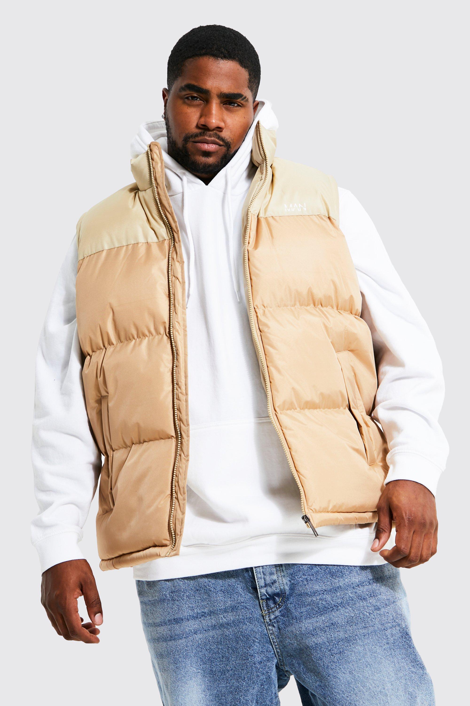 Tan store bubble vest