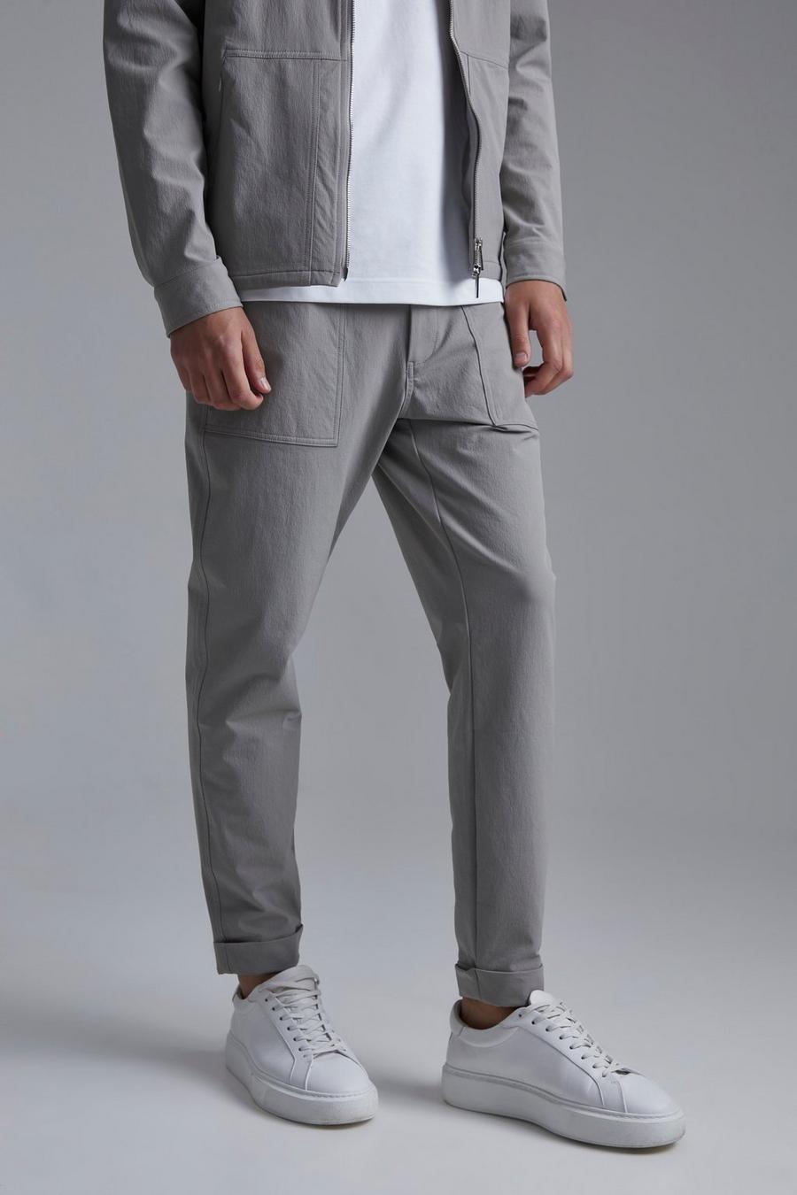 Light grey Nylon Technical Trouser image number 1