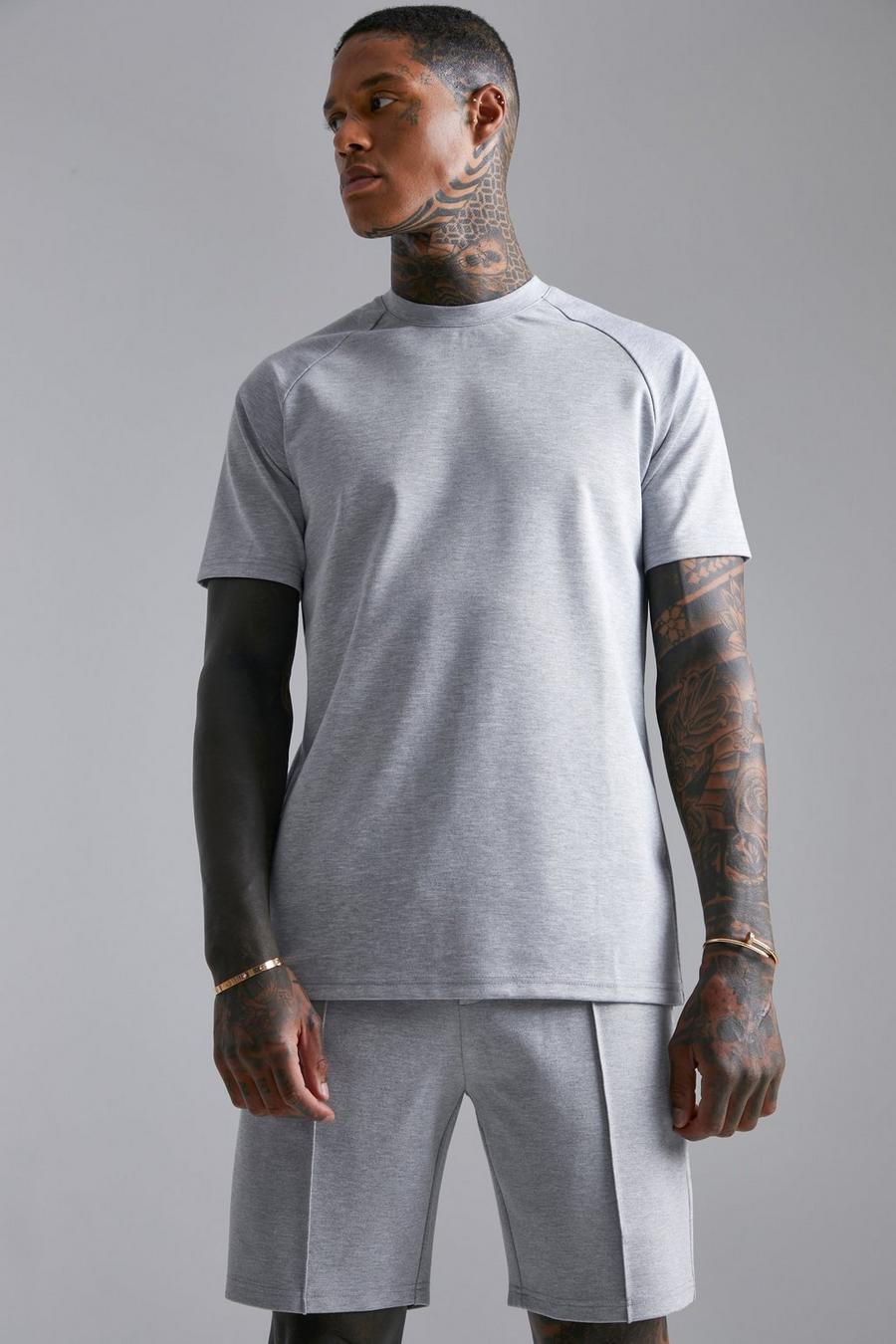 Grey marl grå Luxe T-shirt image number 1