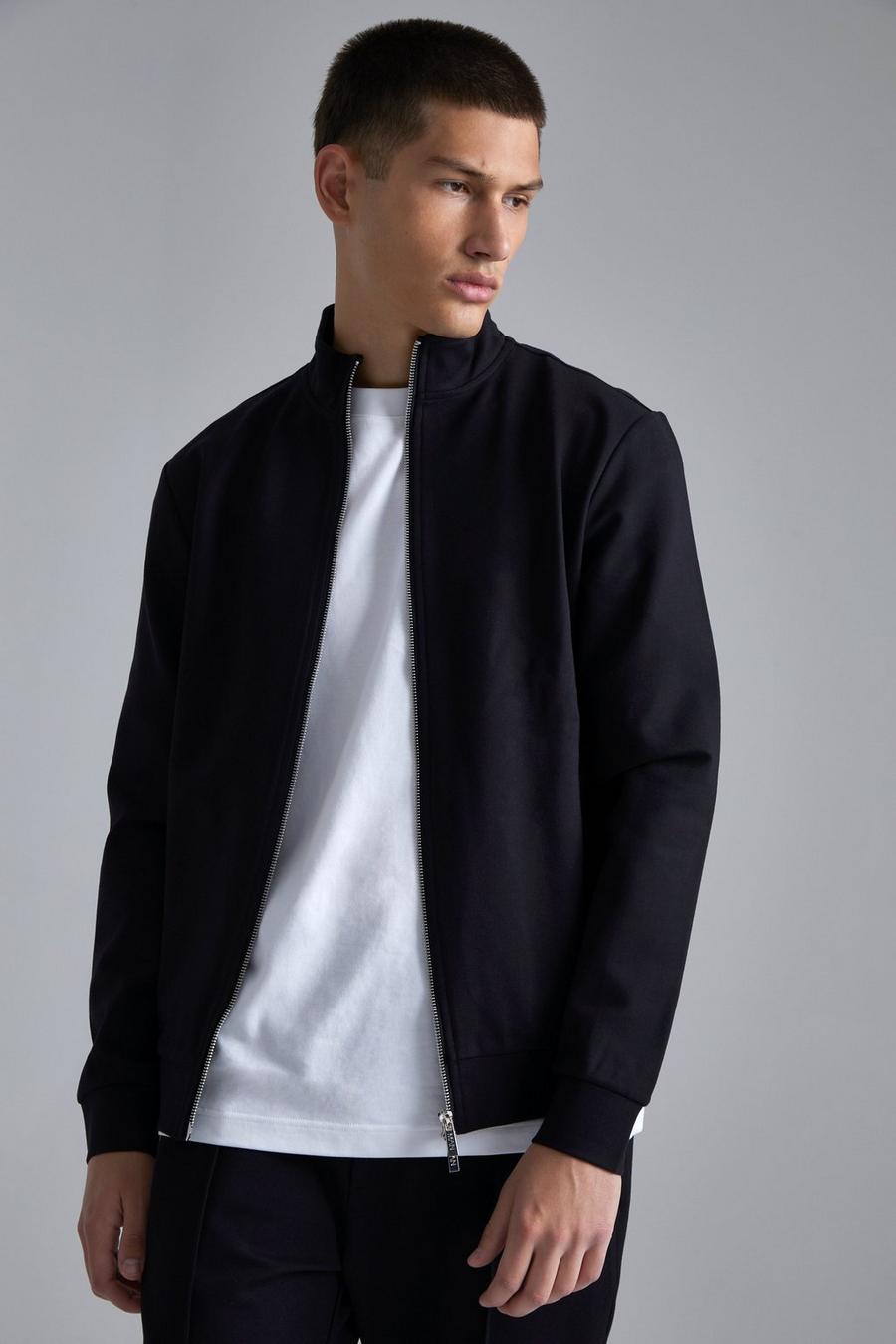 Black Luxe Track Jacket
