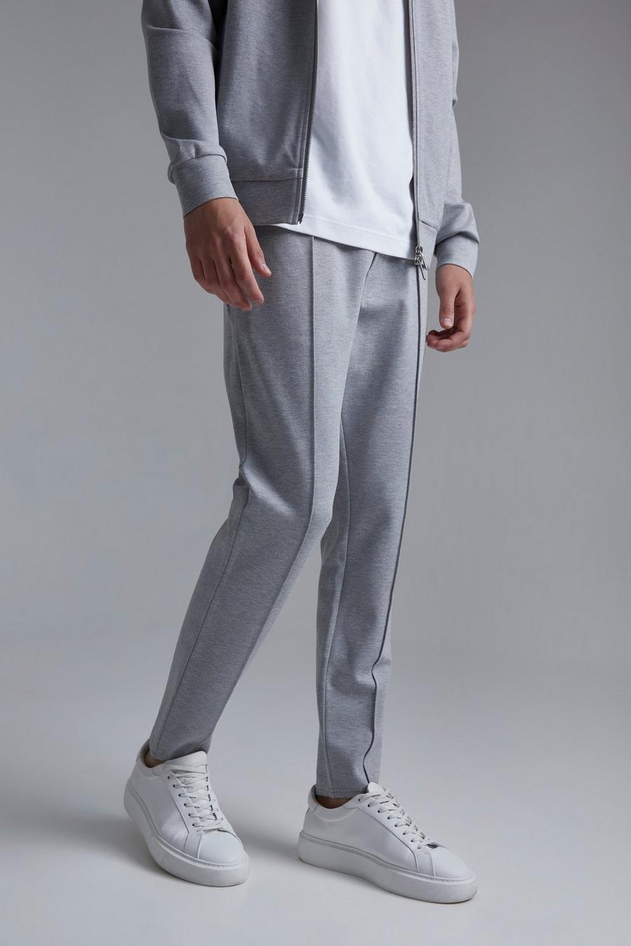 Grey marl gris Slim Fit Luxe Jogger
