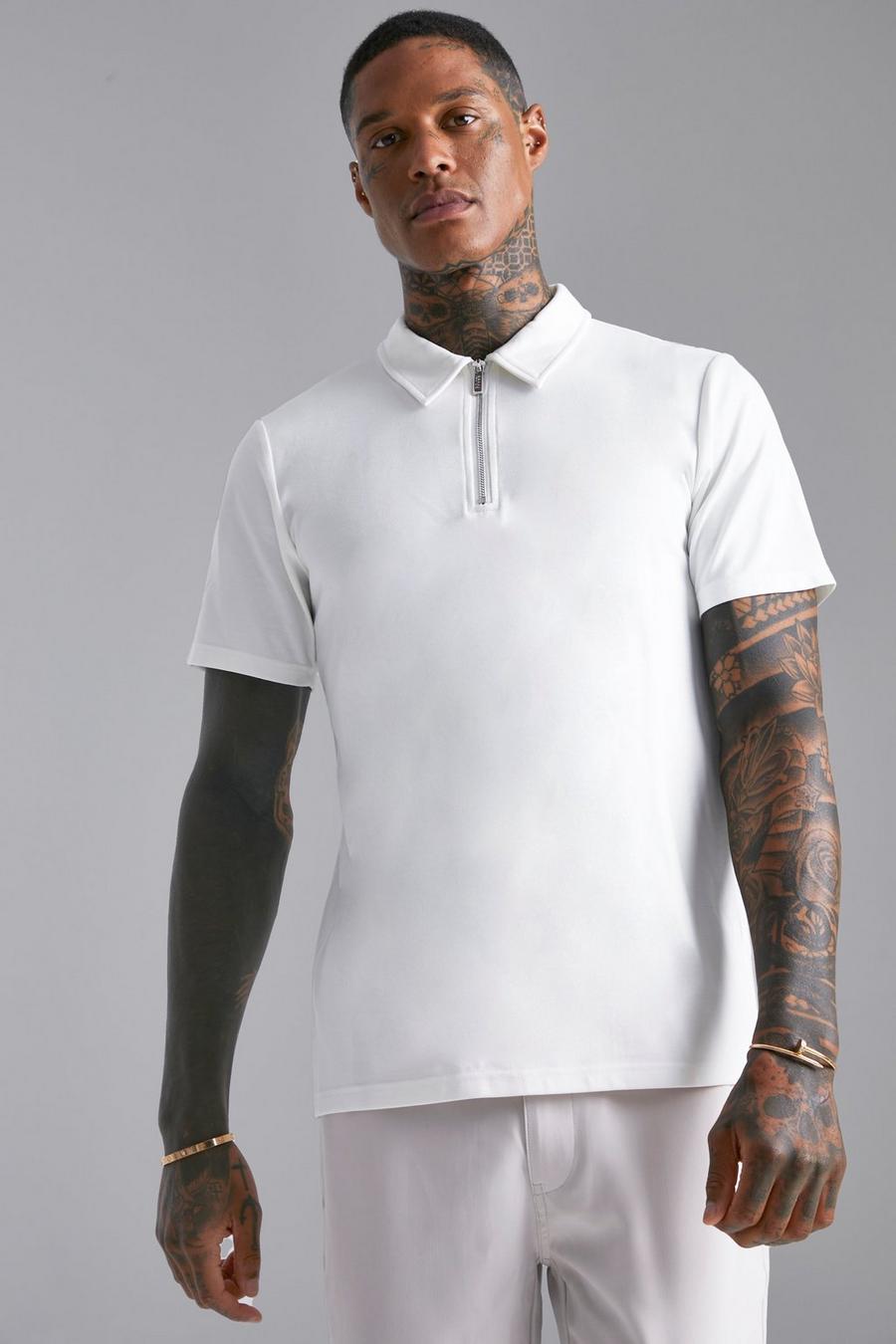 Luxe Poloshirt, White