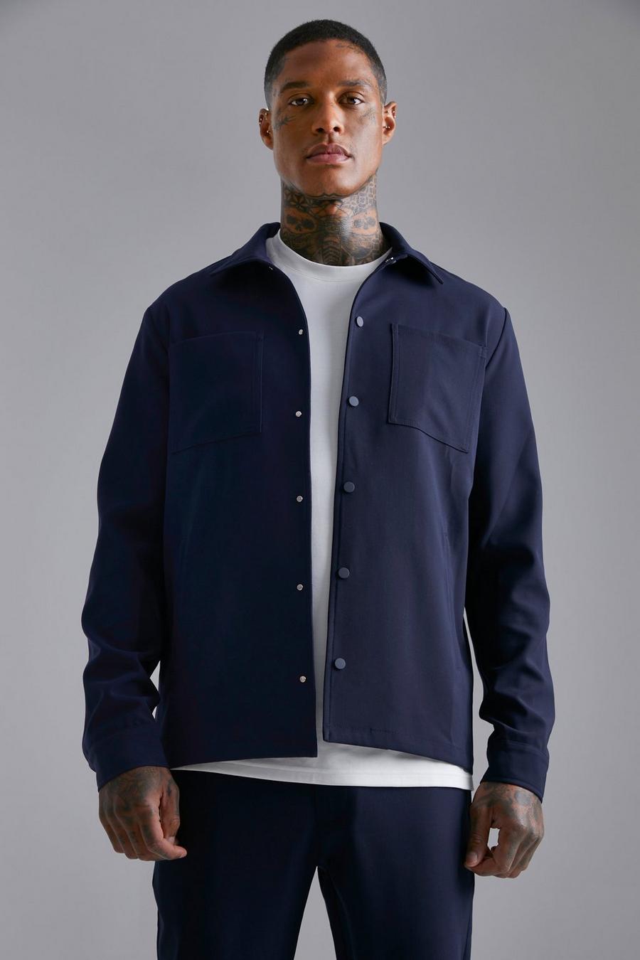 Navy Tailored Jacket image number 1