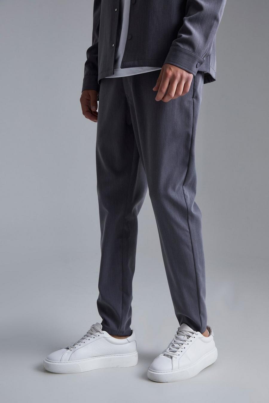 Grey Tailored Trousers image number 1