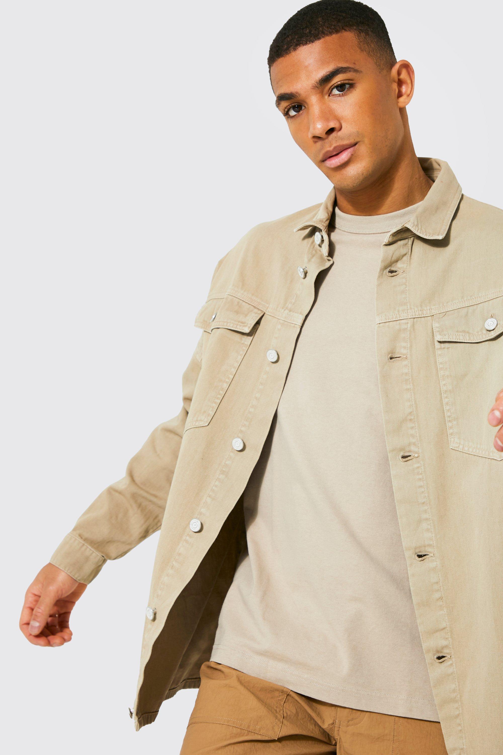 Denim on sale overshirt men