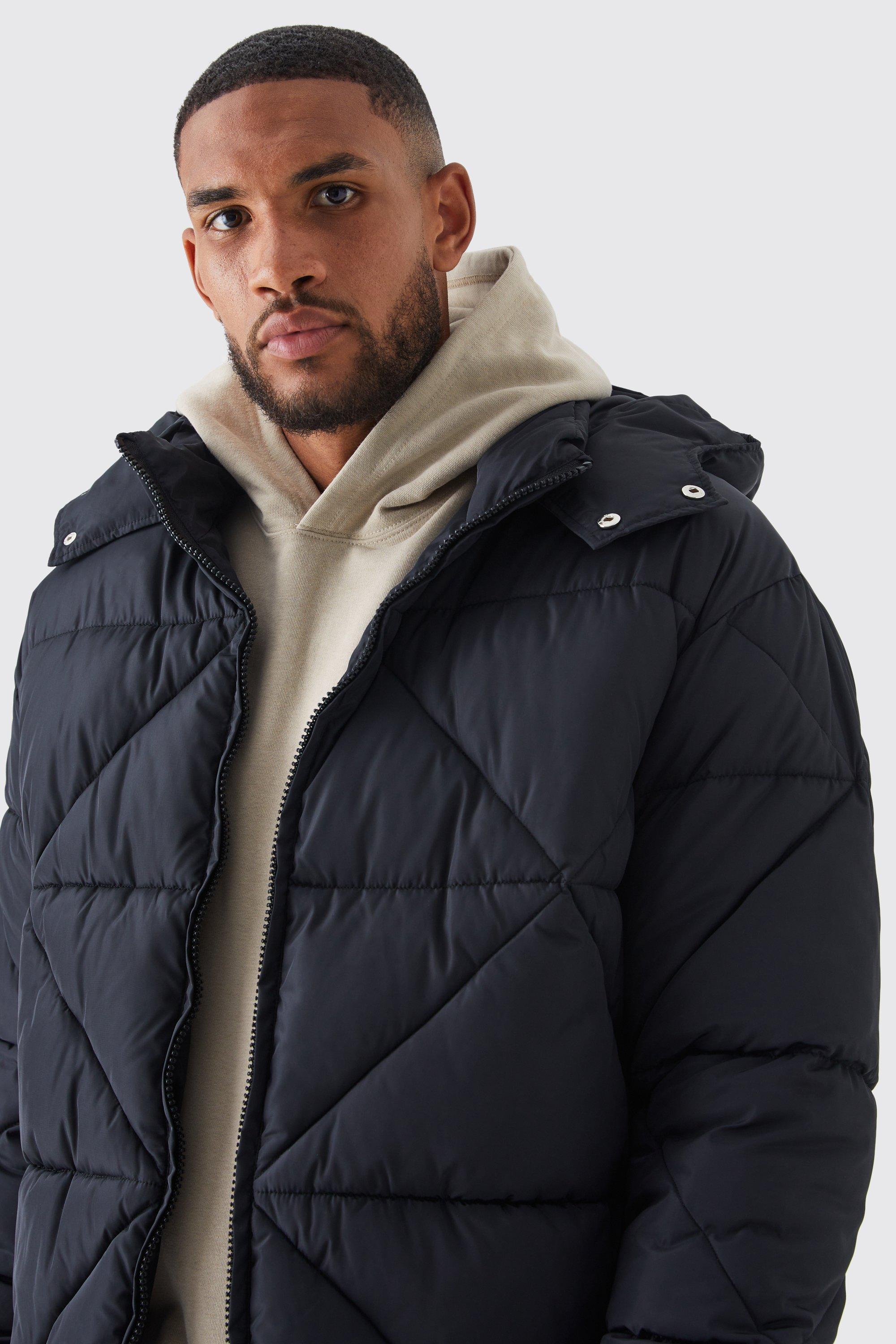 Mens tall quilted clearance jacket