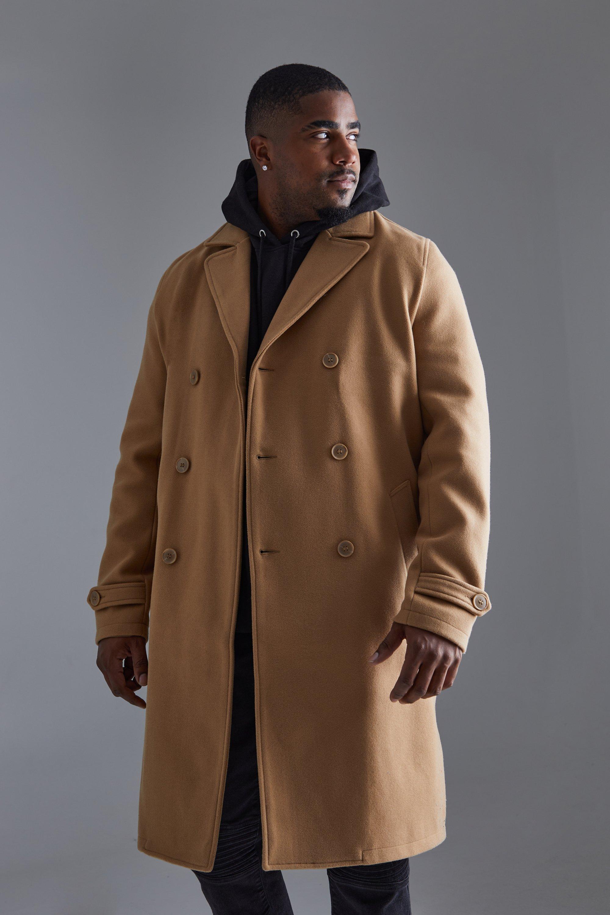 High collar double sale breasted coat