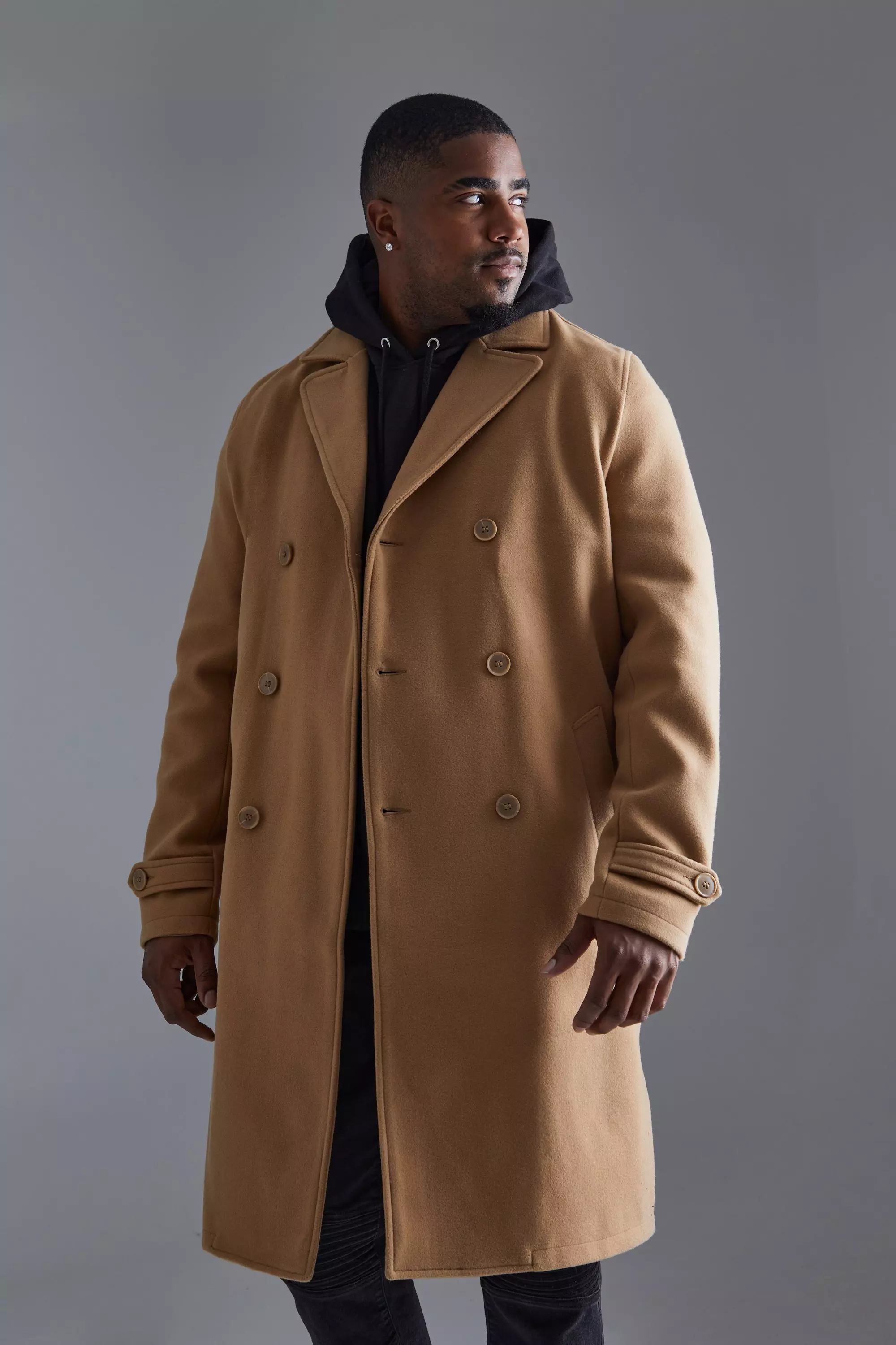 Tall double hotsell breasted coat