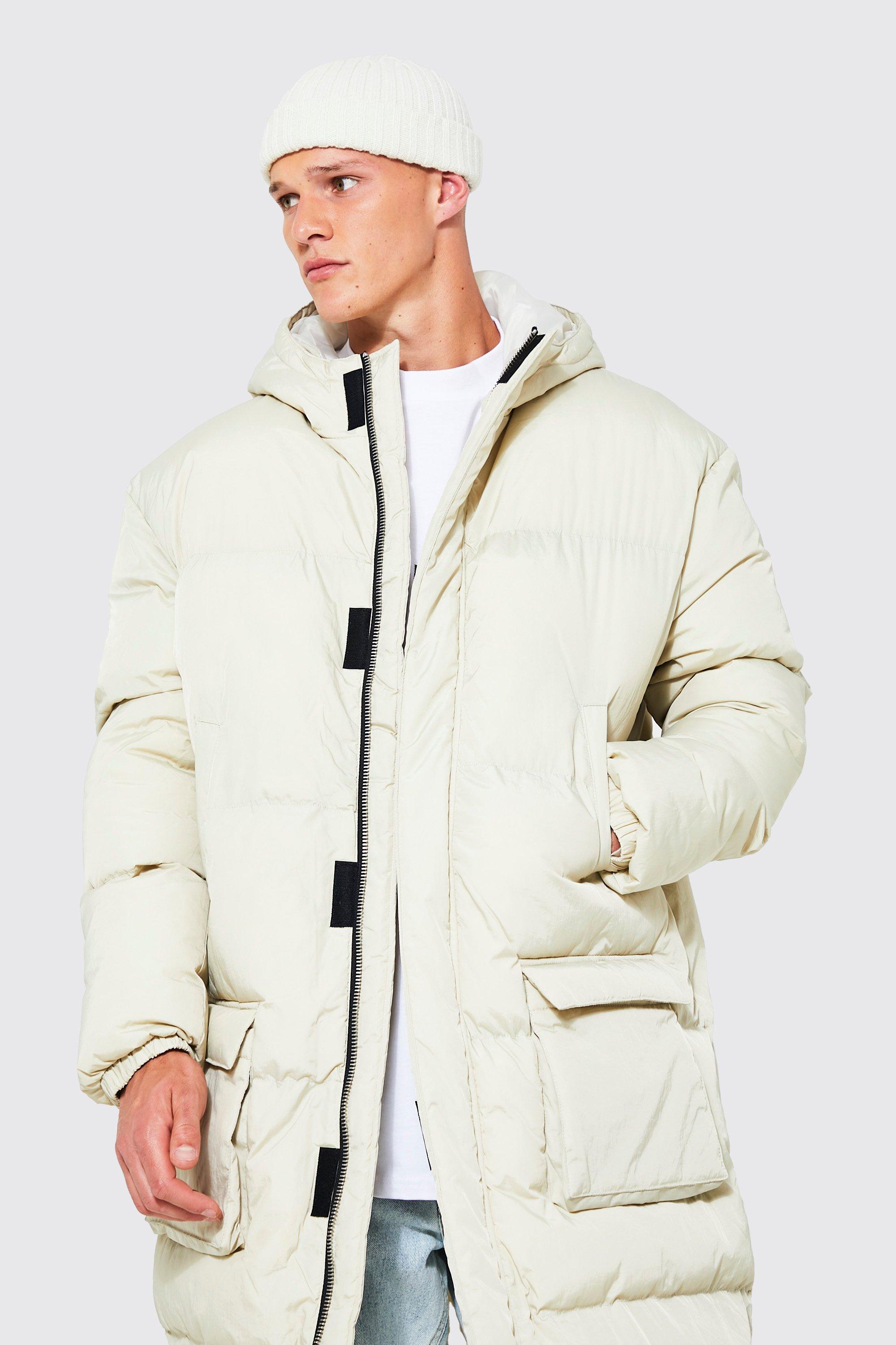 Boohoo white puffer jacket best sale