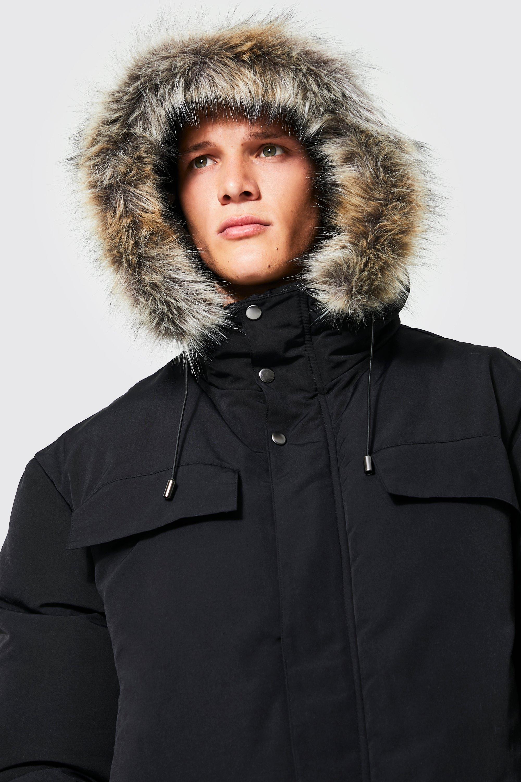 Tall Faux Fur Hooded Arctic Parka