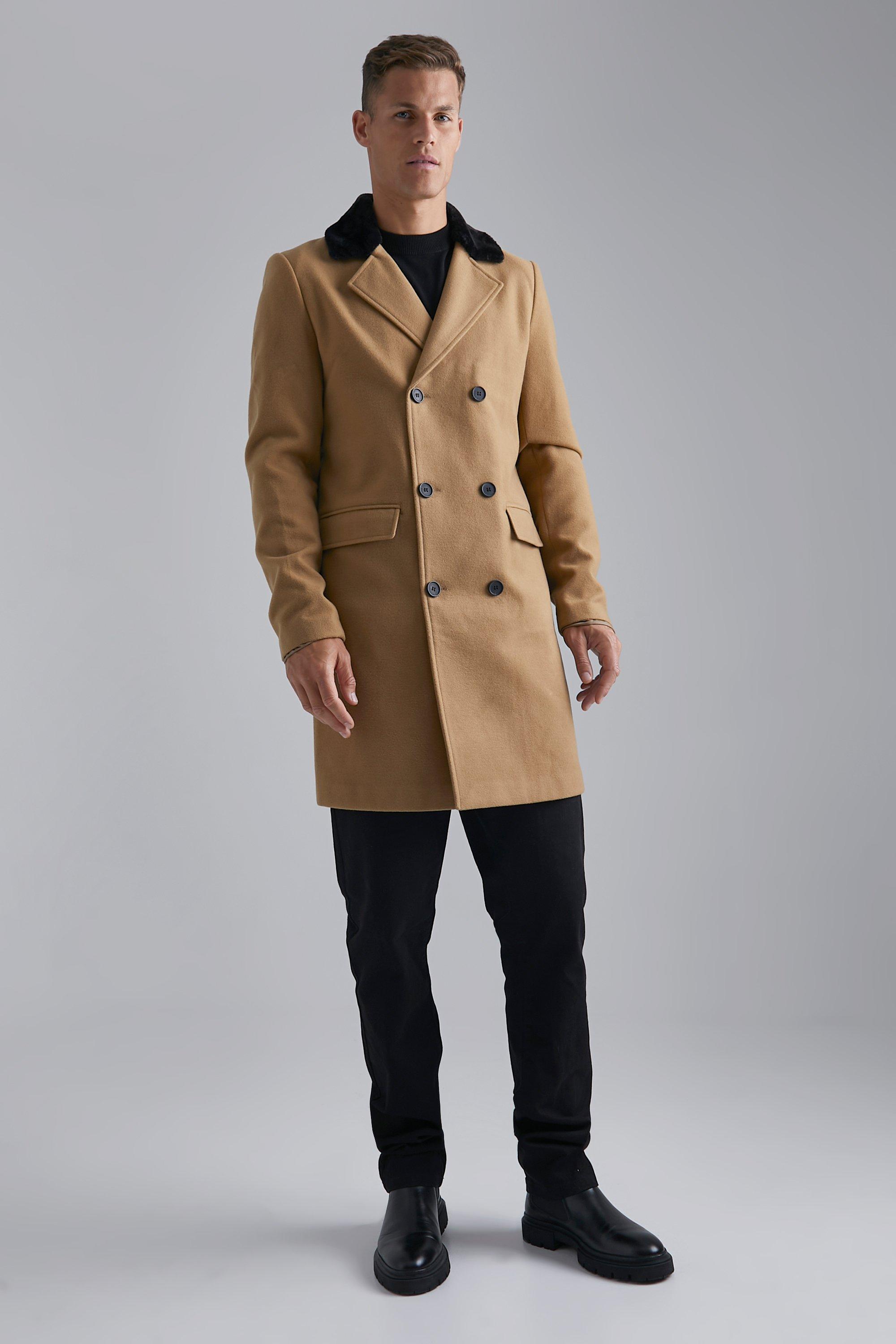 Boohoo man clearance overcoat