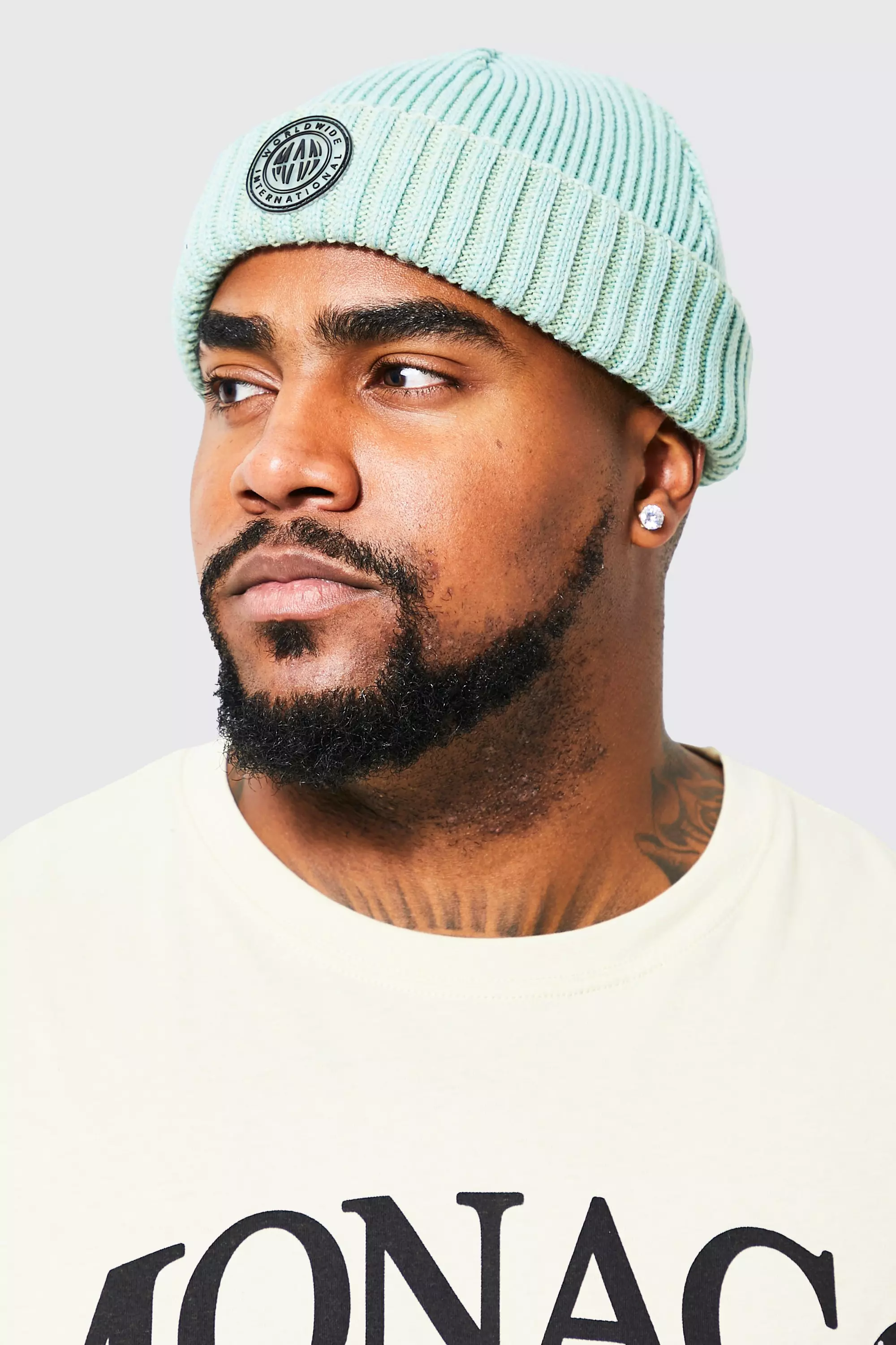 Blue Badge Detail Micro Beanie alternative image