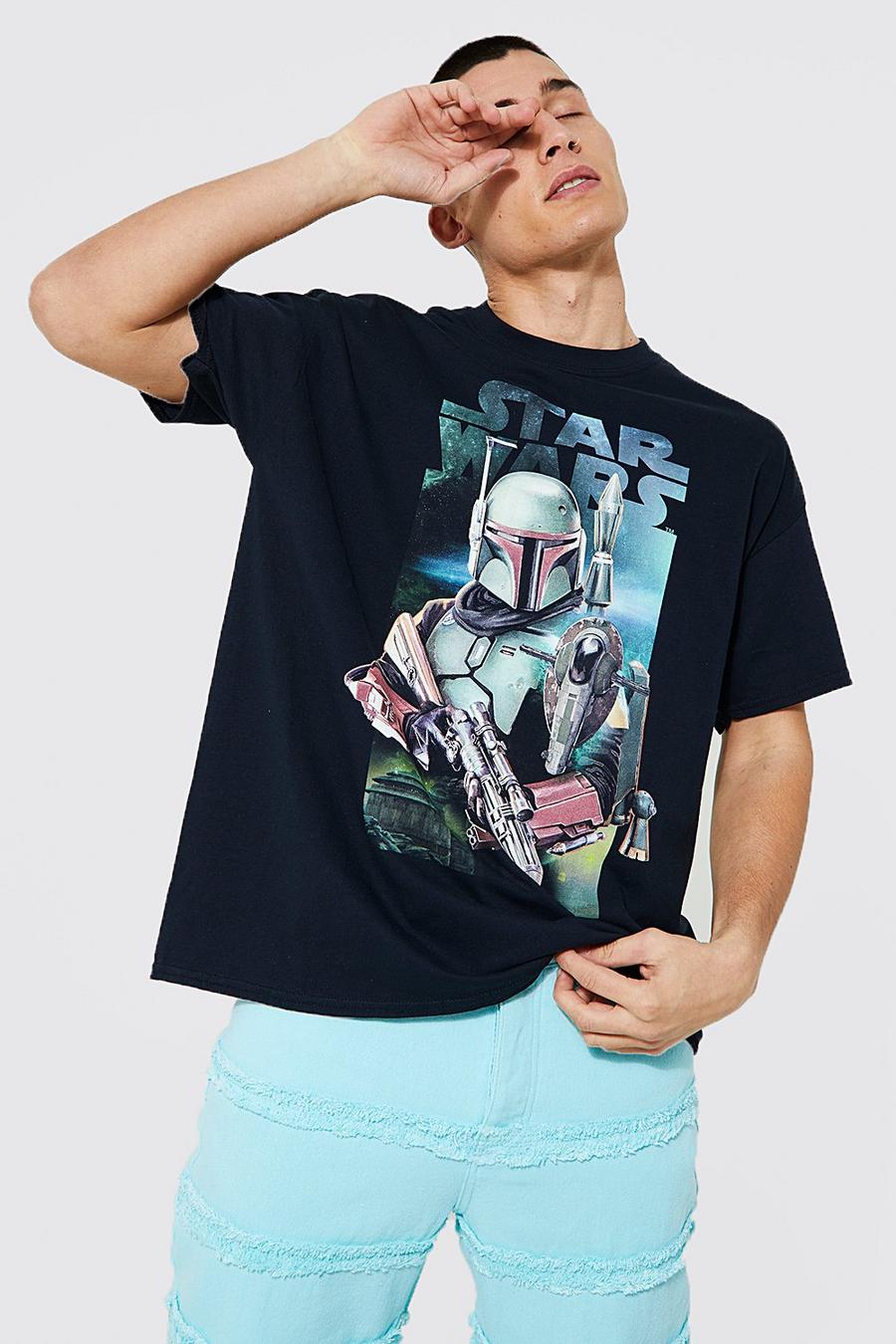 Black Star Wars License T-shirt image number 1