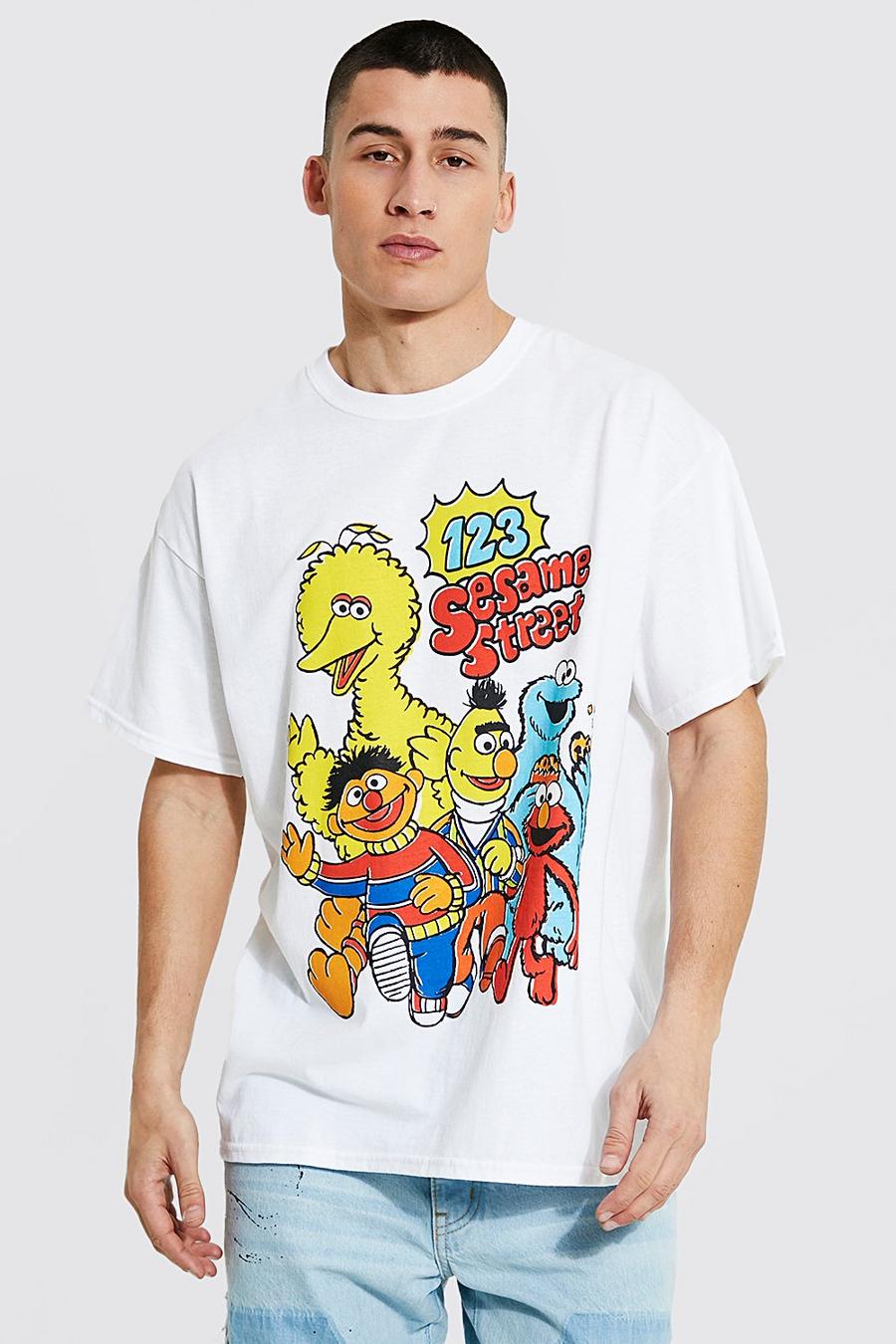 Piraat Raffinaderij cijfer Oversized Sesame Street License T-shirt | boohoo