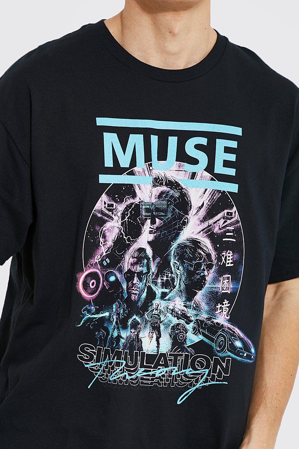 Oversized Muse License T Shirt Boohoo