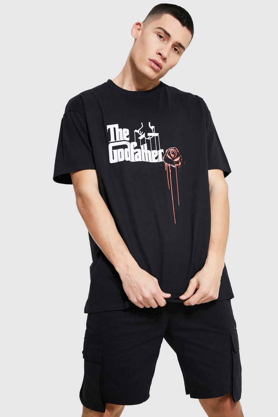 Black The Godfather License T-shirt image number 1