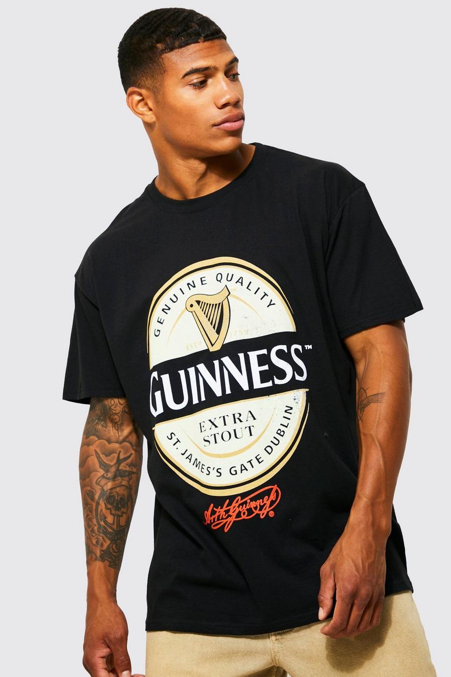 T-shirt oversize à imprimé Guinness, Black image number 1