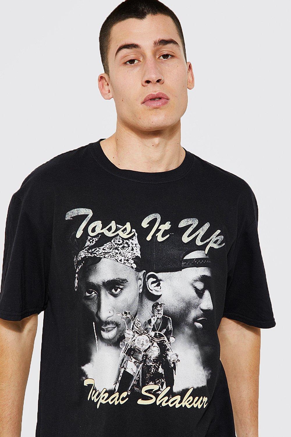 tupac t shirt boohoo