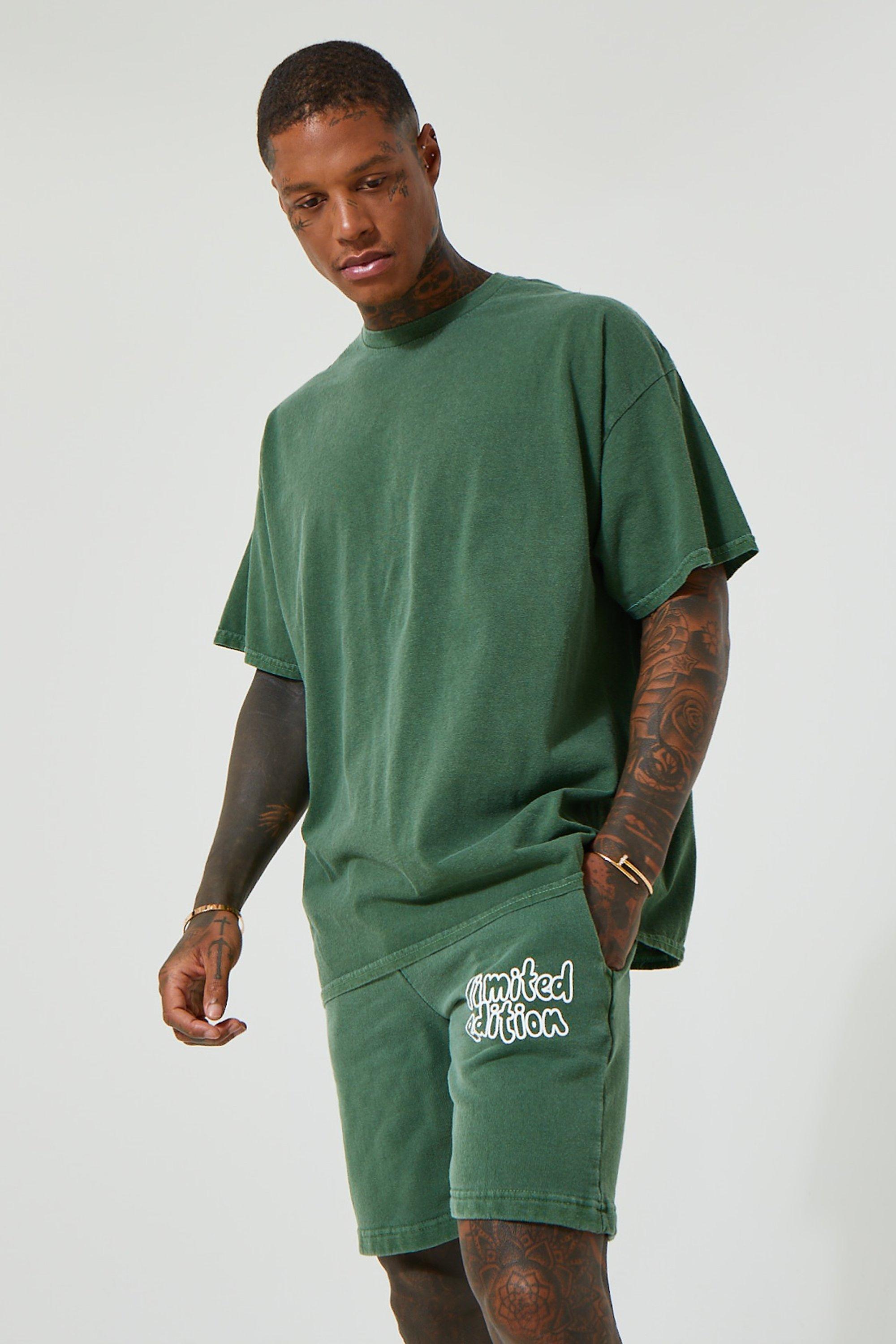 GREEN OVERSIZED SHIRT AND wondetful SHORTS