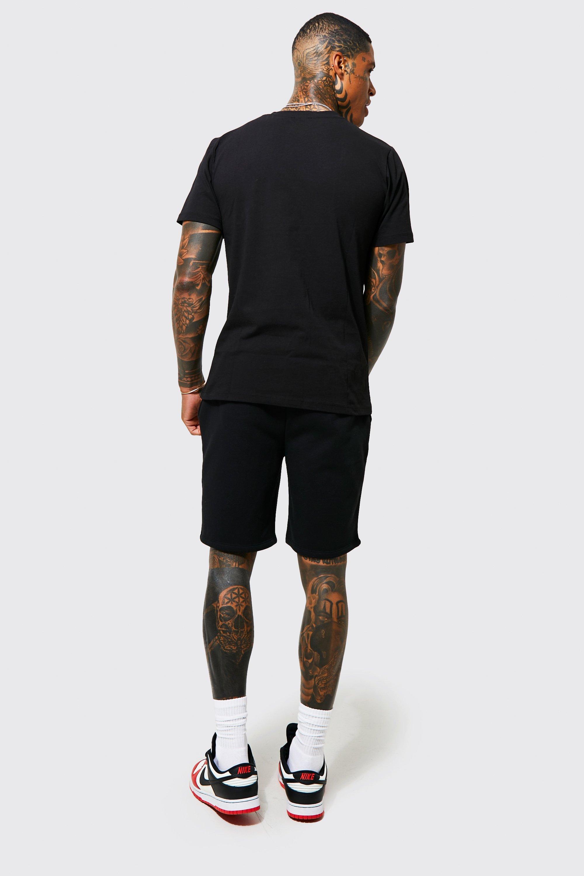 Loose Fit Graphic Jersey Shorts