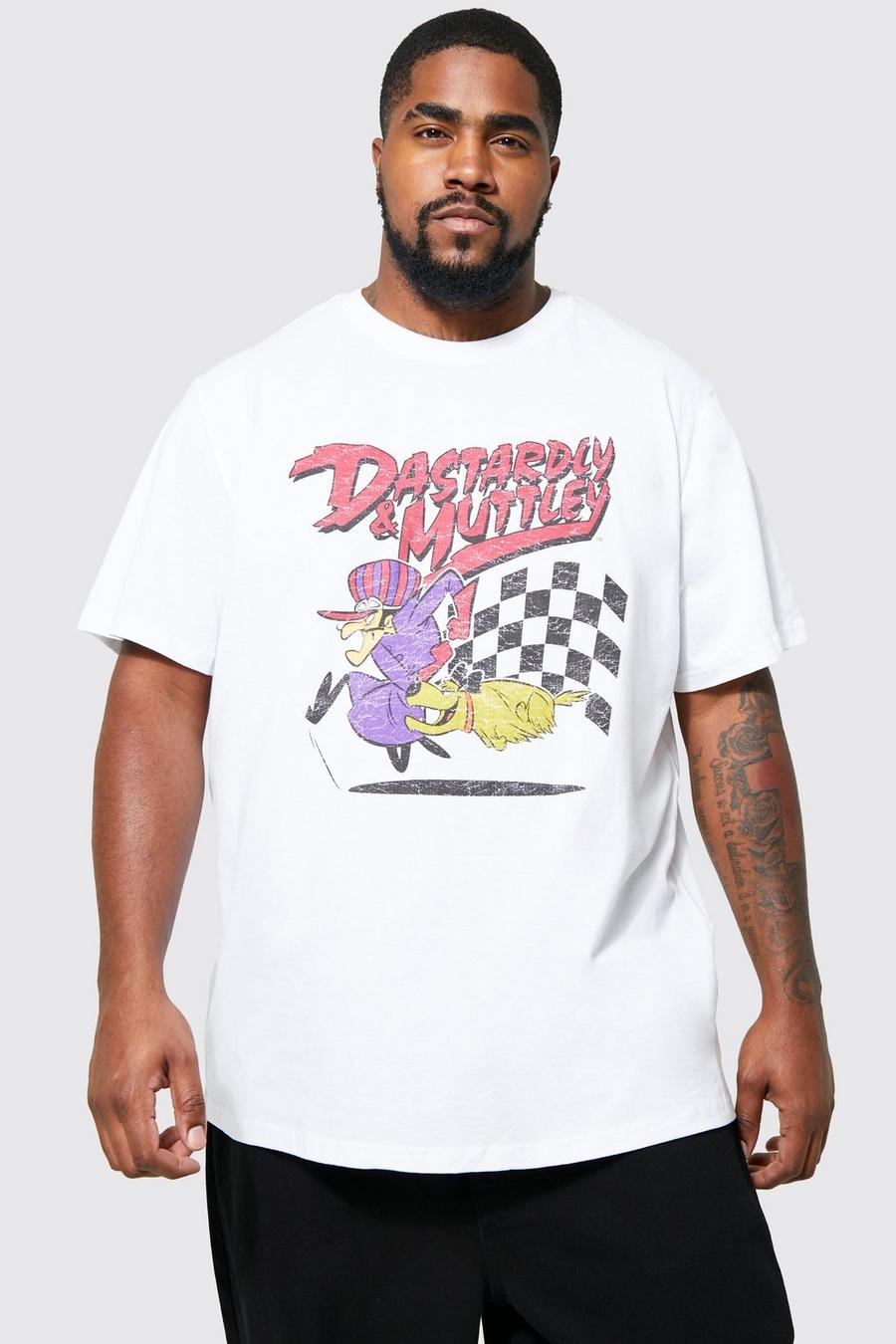 T-shirt Plus Size ufficiale Wacky Races, White bianco image number 1