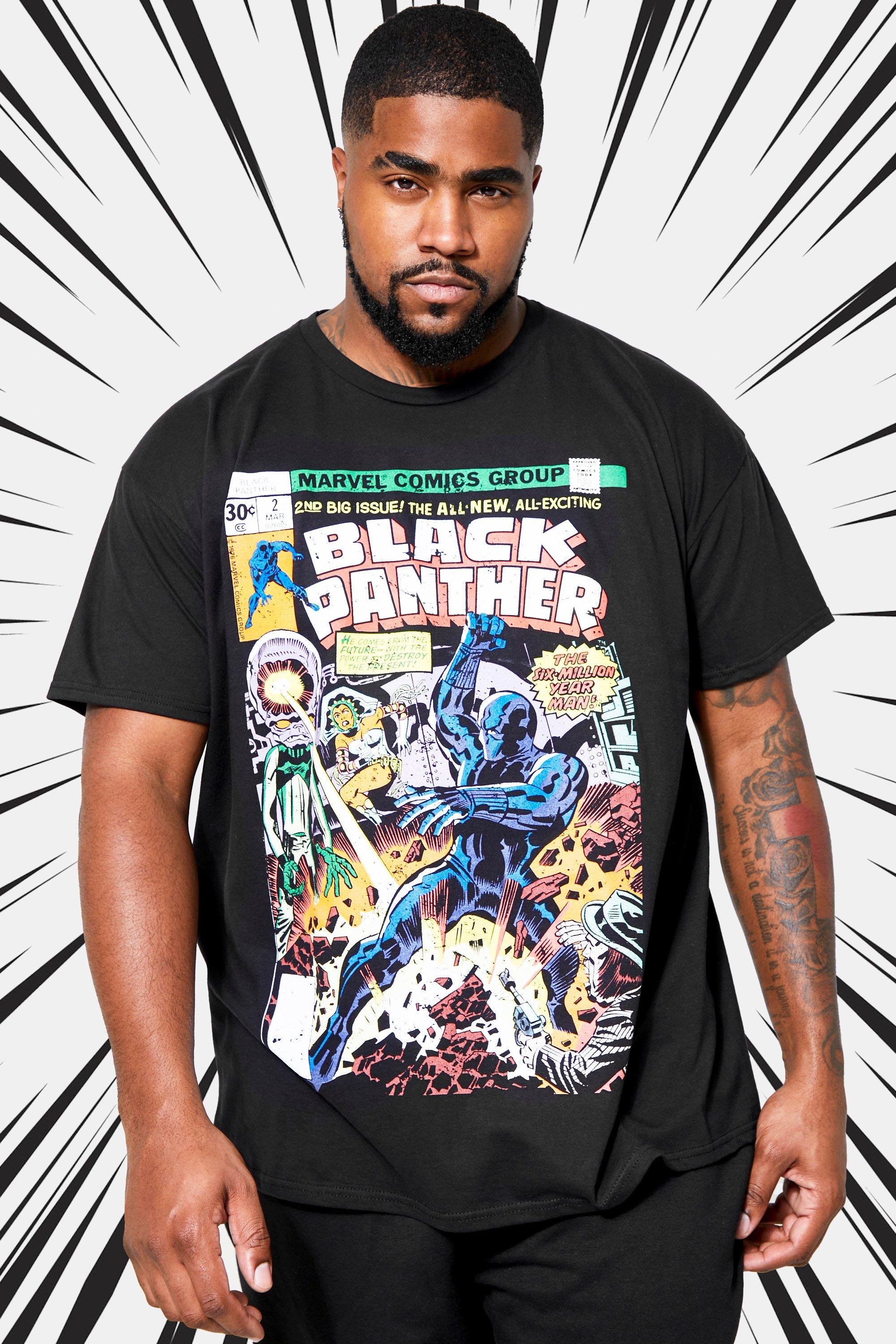 Mens black store panther t shirt