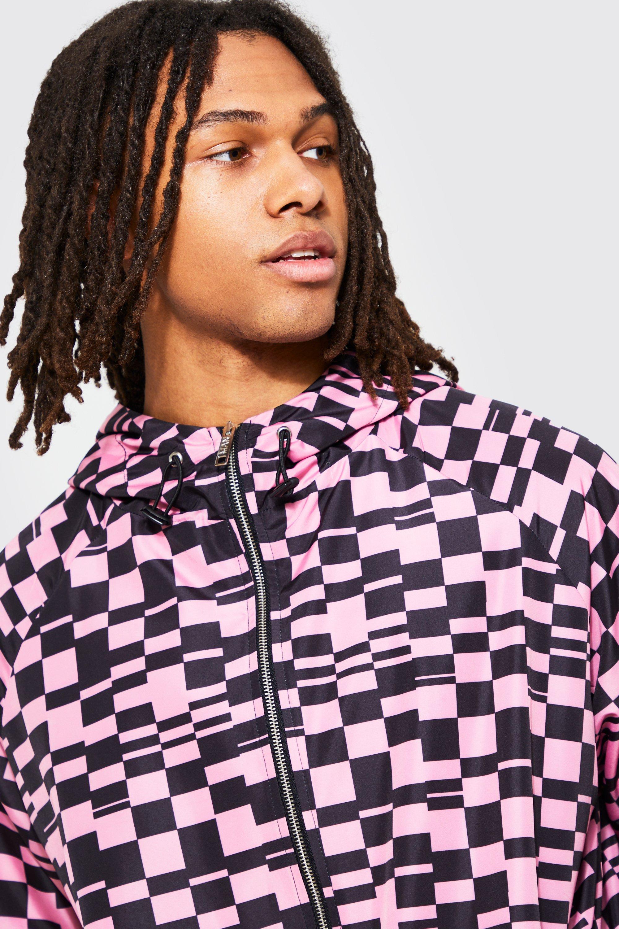 Pink and clearance black checkered jacket