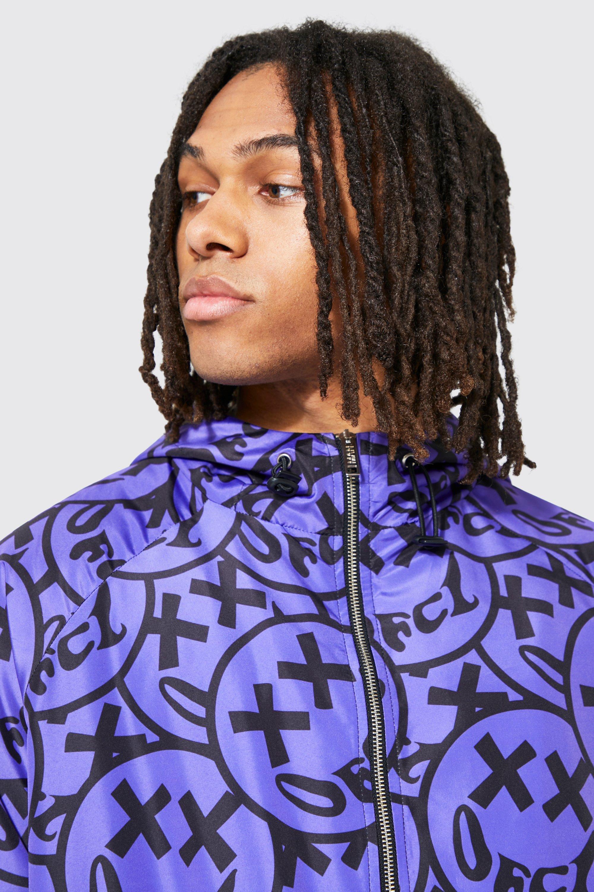 Zip Through Drip Face Skeleton Cagoule | boohoo