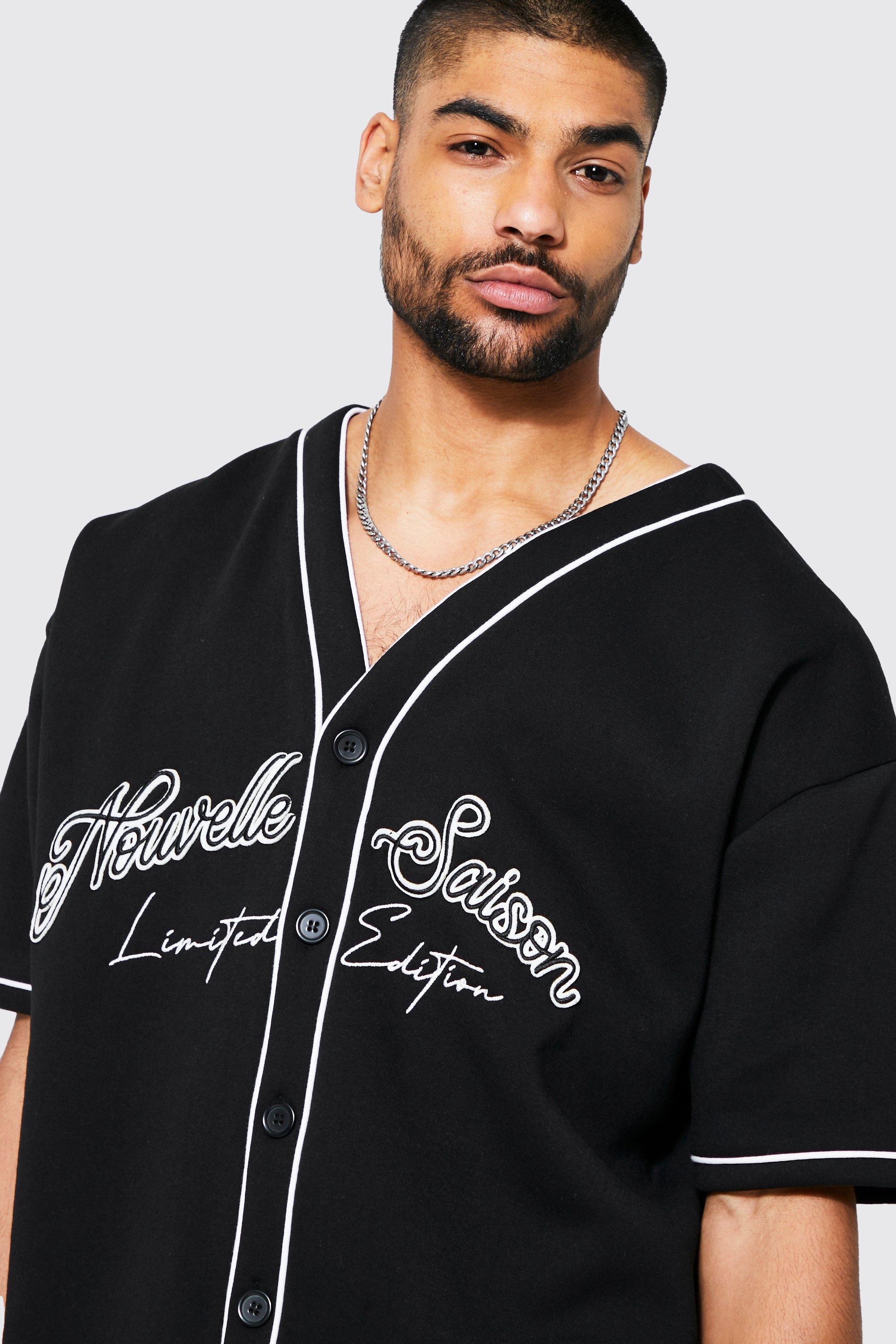 toevoegen aan Leninisme Lach Baseball T-Shirt Met Biezen | boohoo